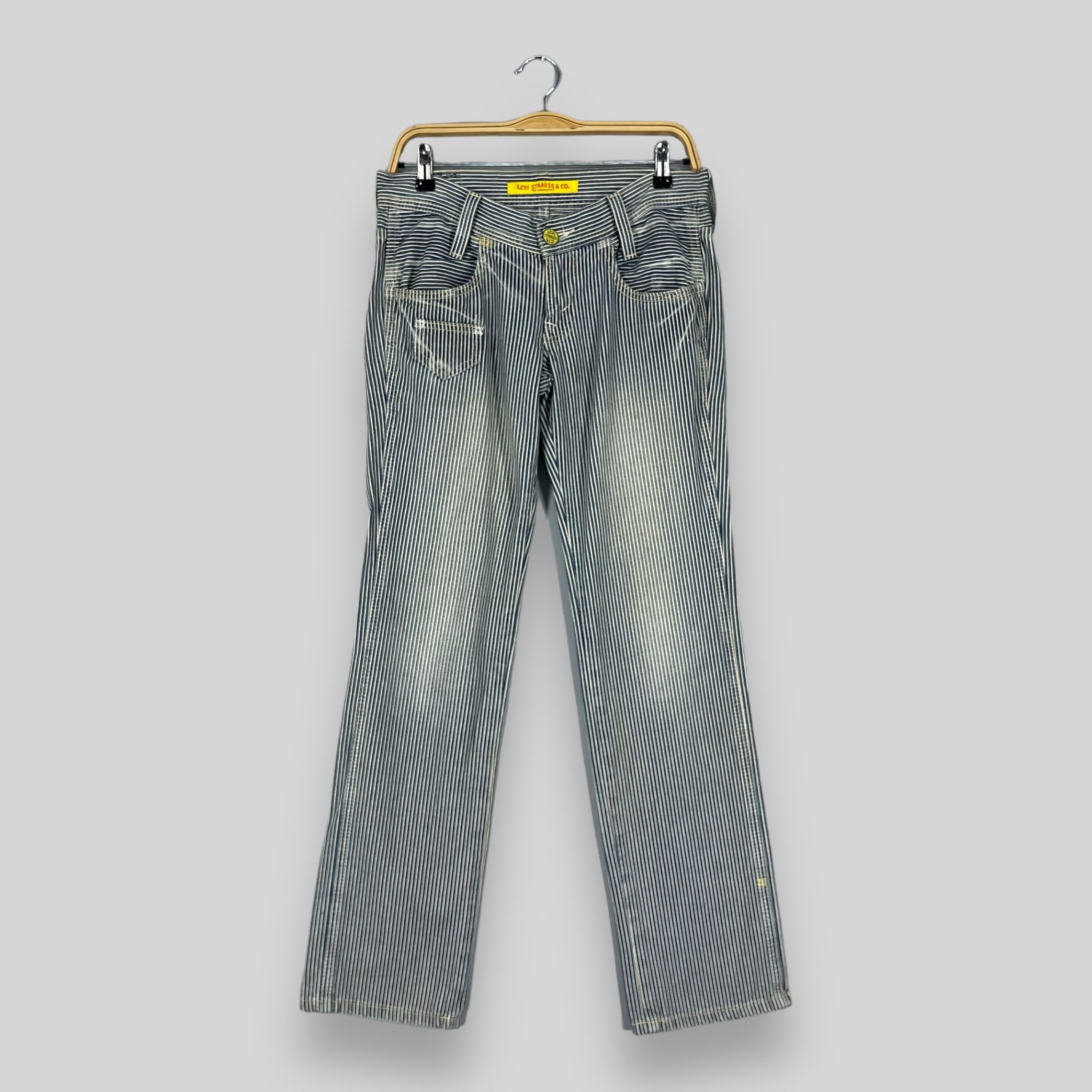Jean × Levi's × Vintage W31 L32 Vintage Distressed Levis Hickory Stripes Pants Size 31" - 1 Thumbnail