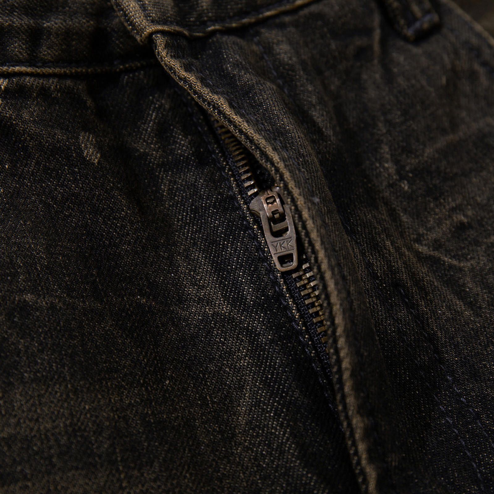 Japanese Brand Black Distressed Wide Leg Denim Jeans, Baggy Fit Jeans Size US 30 / EU 46 - 3 Thumbnail