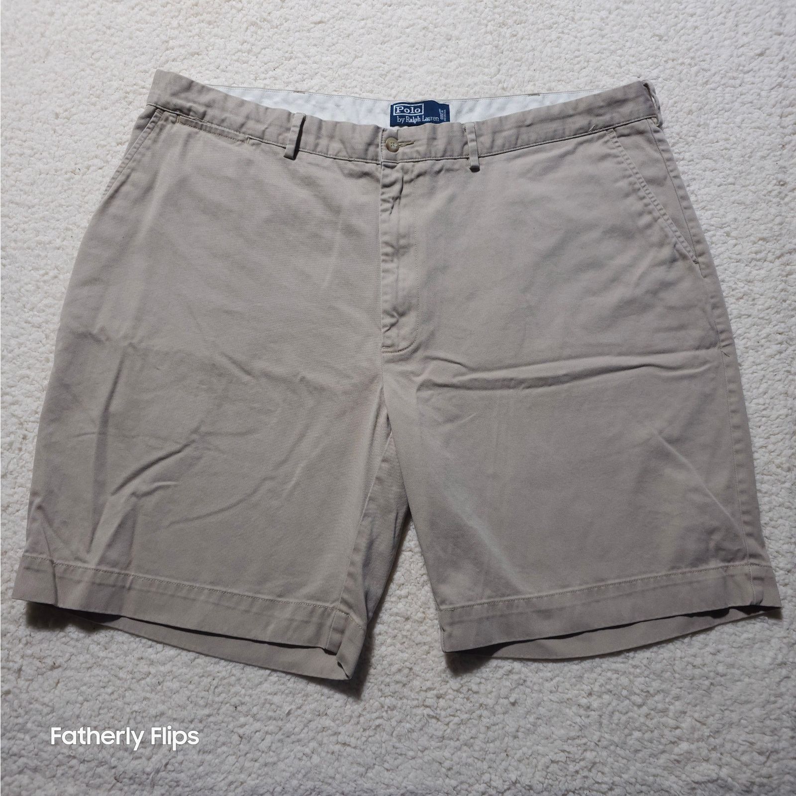 Polo Ralph Lauren Polo Ralph Lauren Prospect Shorts Mens 42 Khaki Chino Cotton Size US 42 / EU 58 - 1 Thumbnail