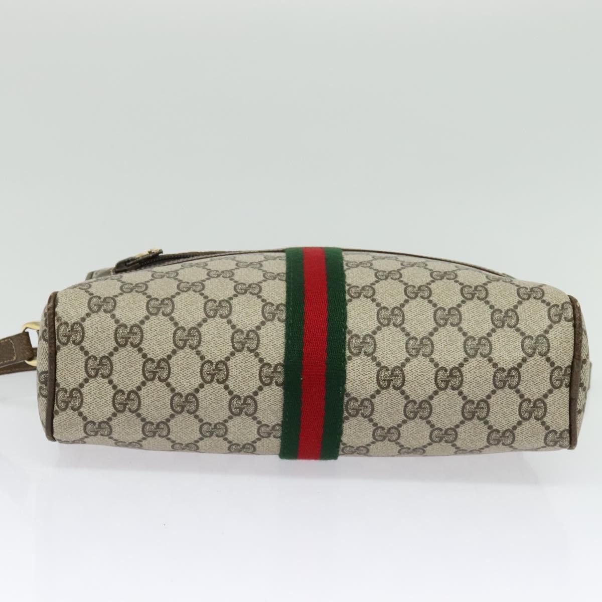 Gucci GUCCI GG Supreme Web Sherry Line Shoulder Bag Pvc Beige Size ONE SIZE - 9 Thumbnail