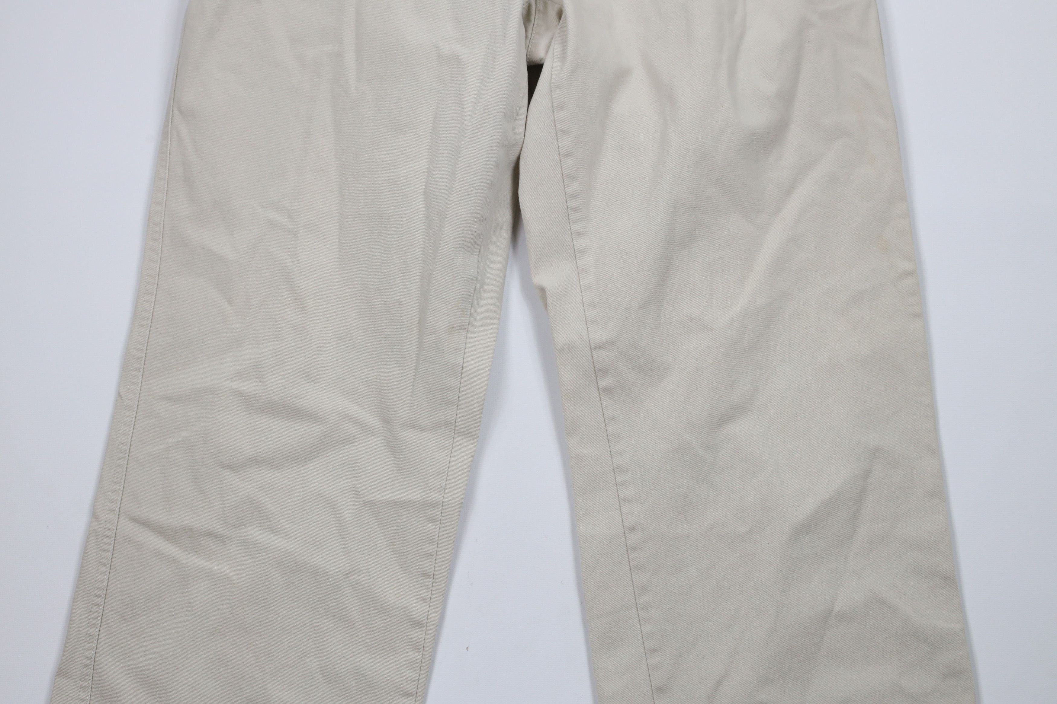 Calvin Klein × Vintage Vintage 90s Calvin Klein Spell Out Wide Leg Pants Beige Size US 34 / EU 50 - 3 Thumbnail