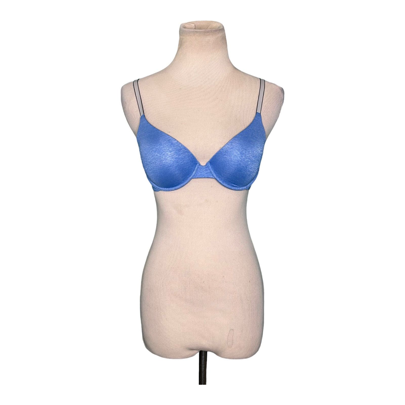 Victoria's Secret Victoria's Secret blue uplift semi demi blue bra size 32C Size ONE SIZE - 4 Thumbnail