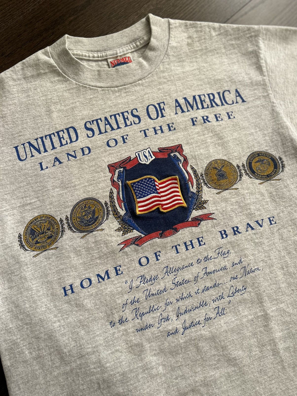 Nutmeg × Vintage Vintage USA Land Of The Free Single stitch Tee Size US M / EU 48-50 / 2 - 3 Thumbnail
