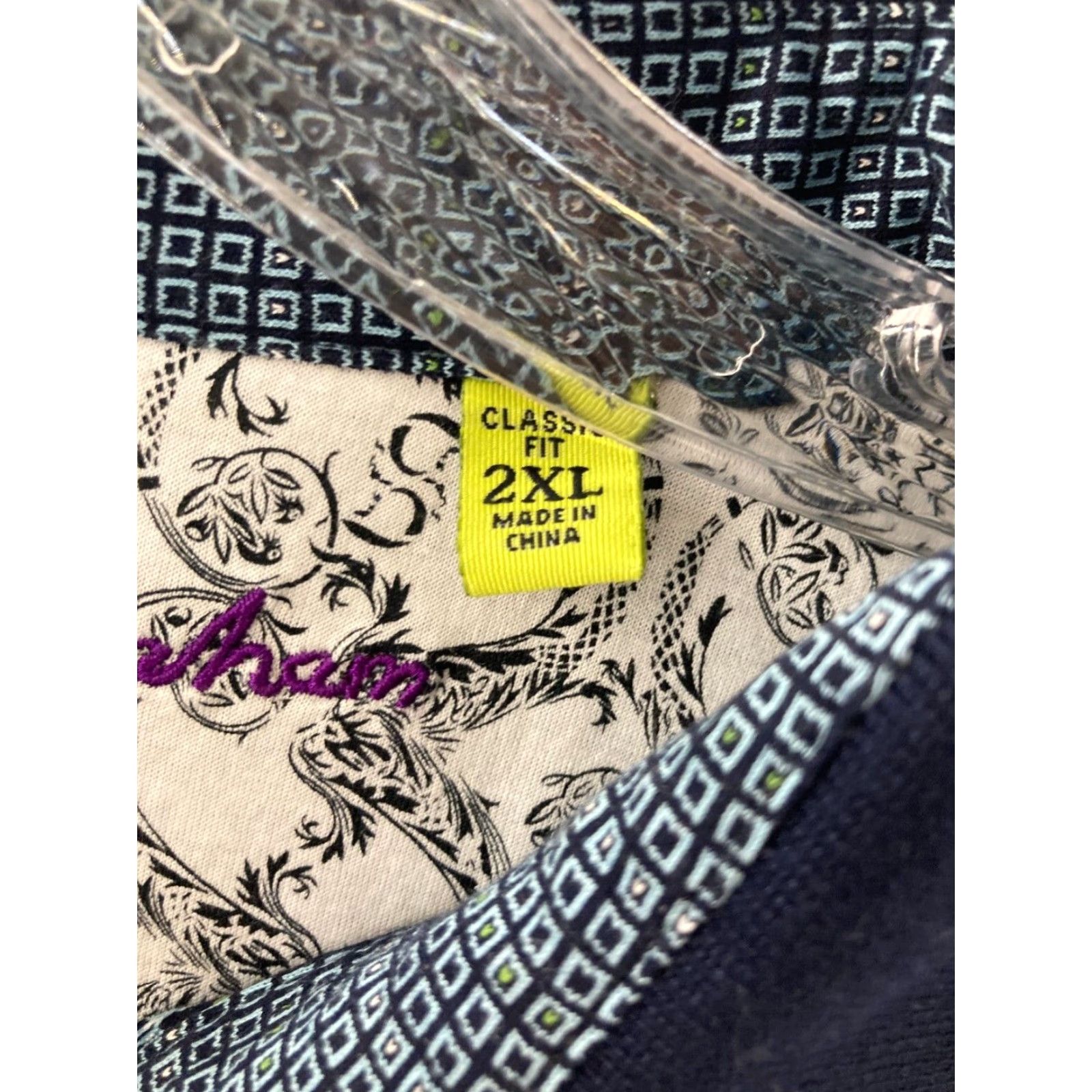 Robert Graham VINTAGE Robert Graham Men's Polo Shirt 2XL Cotton Short Sleeve Classic Fit Blue Size US XXL / EU 58 / 5 - 4 Thumbnail