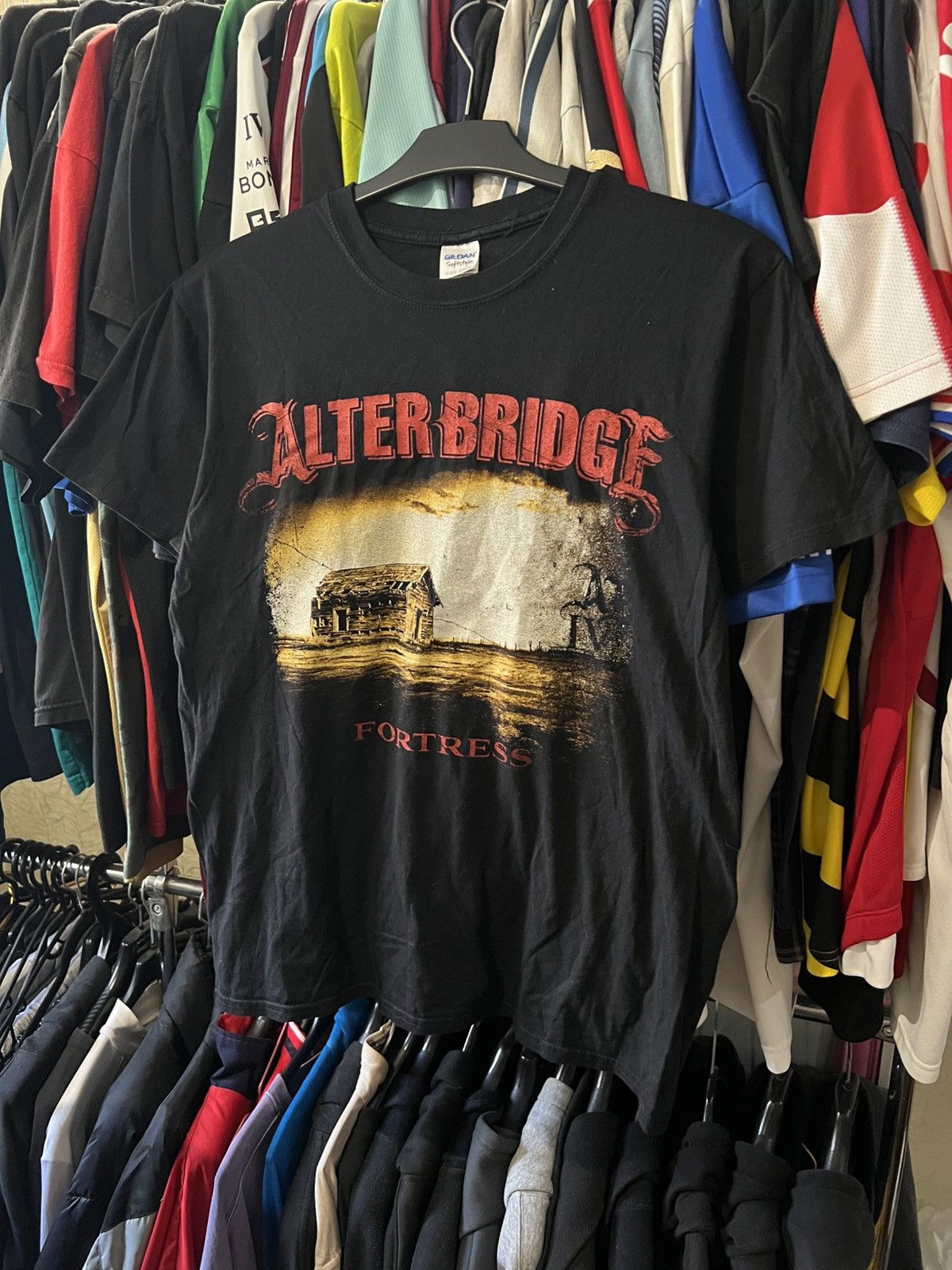 Band Tees × Vintage 2014/2015 VINTAGE ALTER BRIDGE FORTRESS AOP BAND ROCK TSHIRT Size US M / EU 48-50 / 2 - 2 Thumbnail