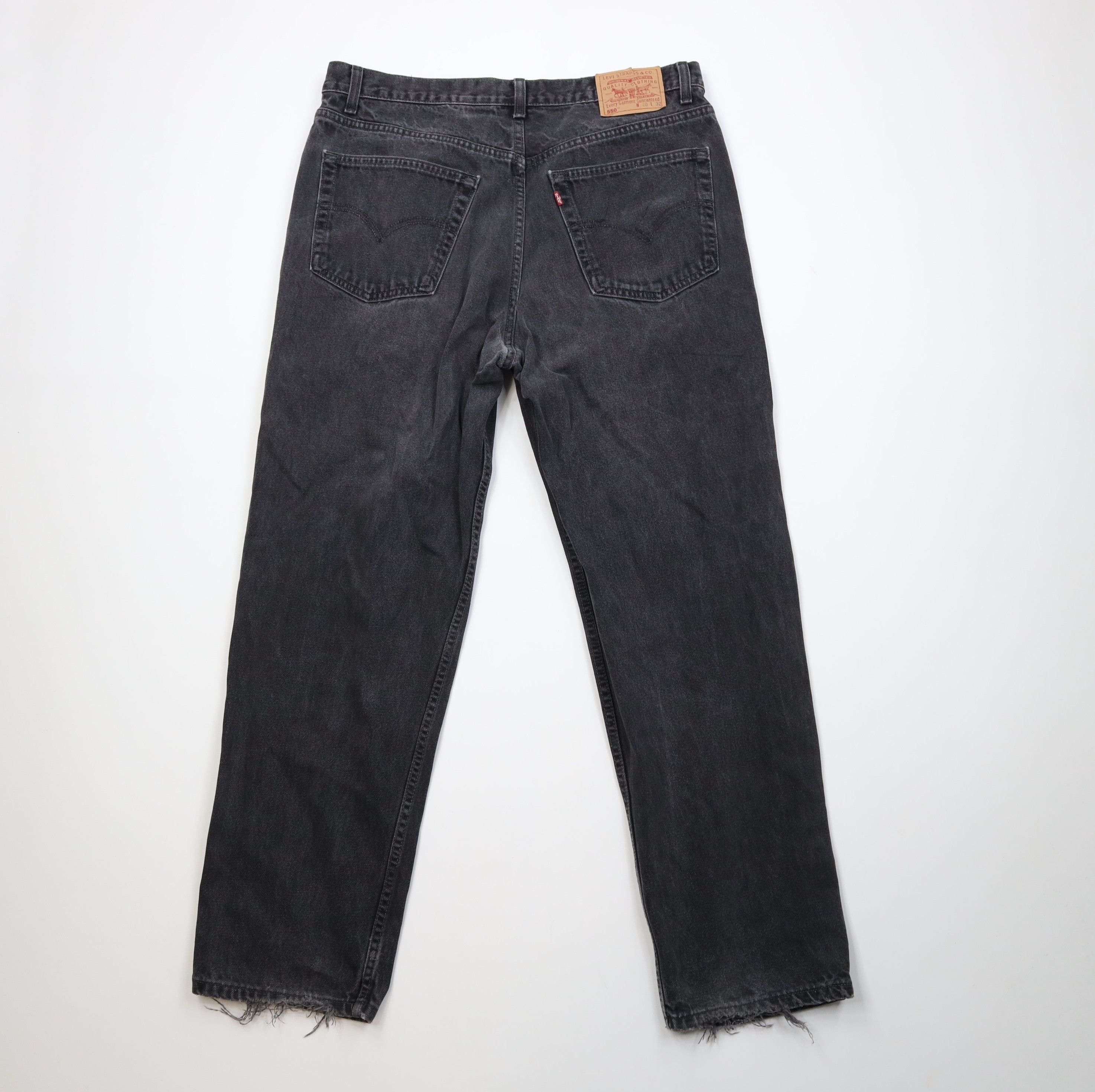 Levi's Vintage 90s Levis 550 Relaxed Fit Denim Jeans Black Cotton Size US 40 / EU 56 - 10 Thumbnail