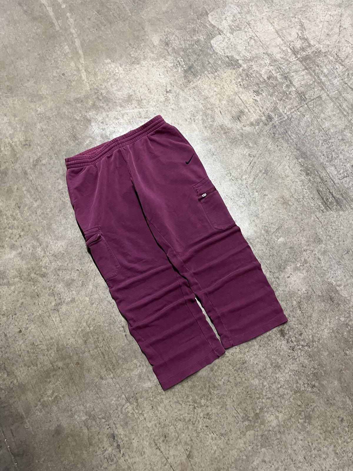 Nike × Vintage Nike baggy fit y2k wide leg sweatpants hype rare streetwear Size US 38 / EU 54 - 1 Thumbnail