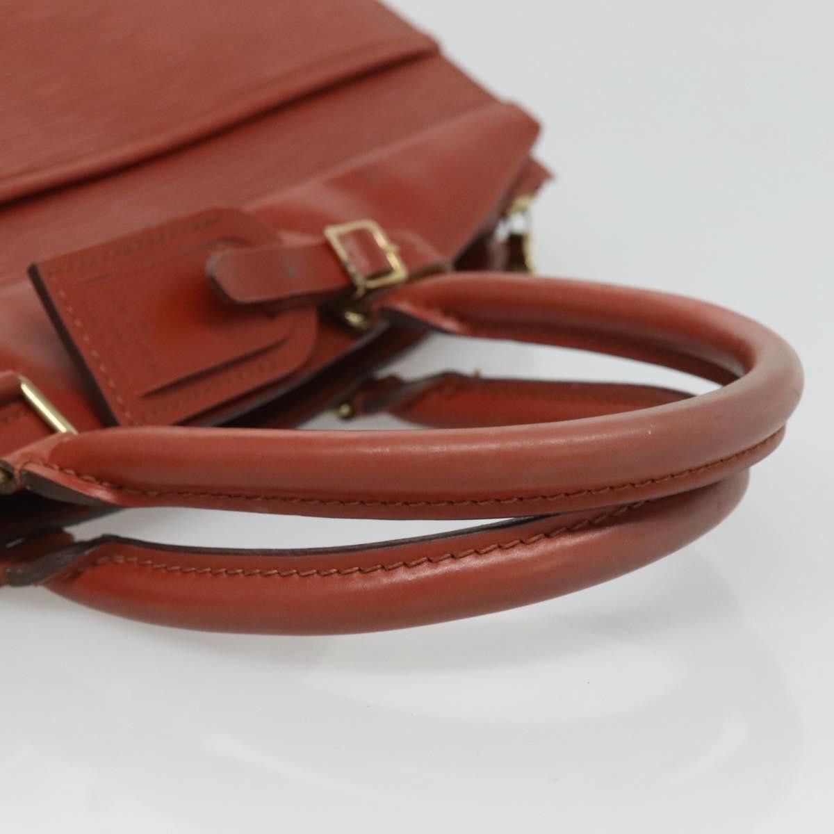 Louis Vuitton LOUIS VUITTON Epi Riviera Hand Bag Brown M48183 Size ONE SIZE - 7 Thumbnail