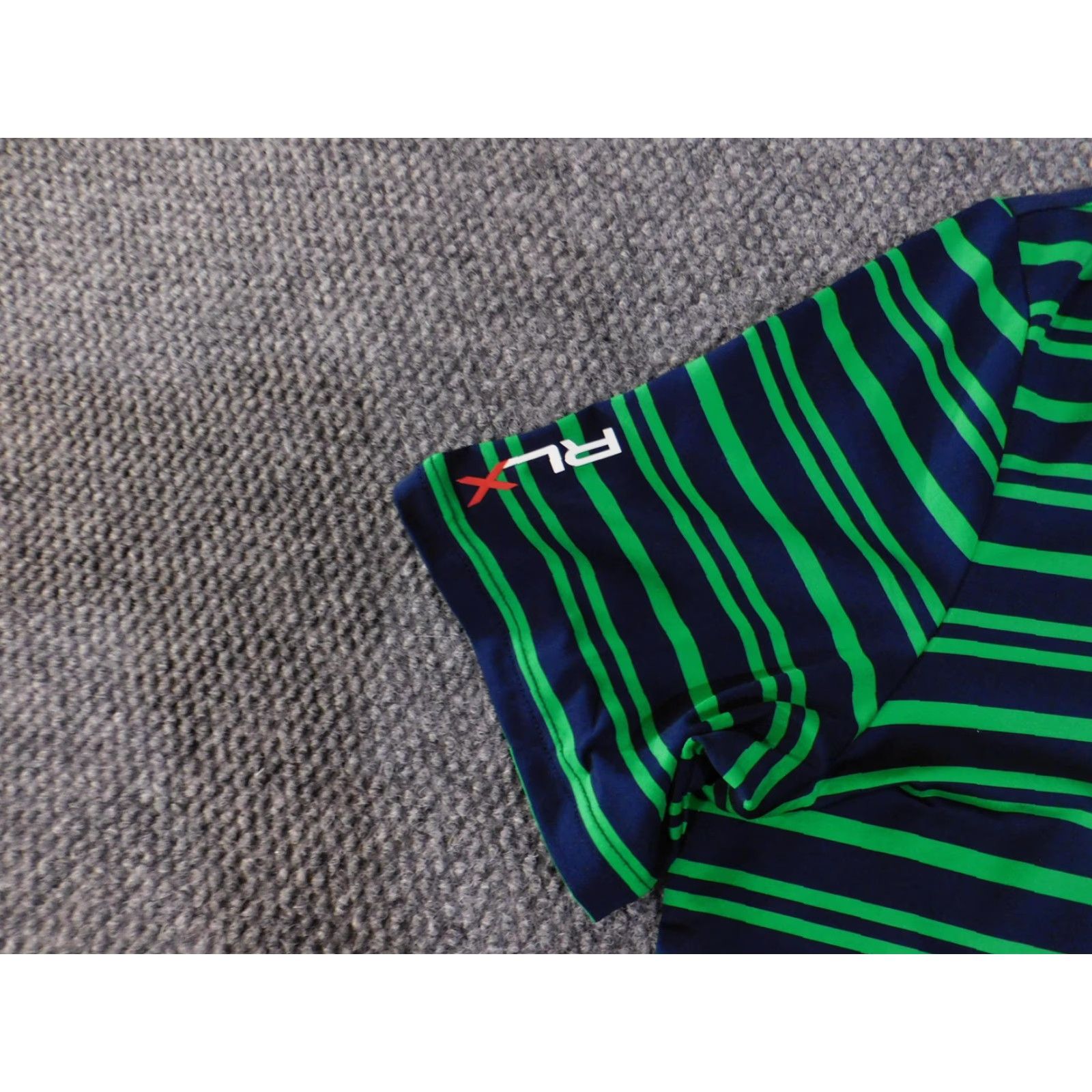 Ralph Lauren VINTAGE? No — RLX Ralph Lauren Polo Shirt Mens XS Blue Striped Golf Short Sleeve Polo Shirt Size US L / EU 52-54 / 3 - 4 Thumbnail