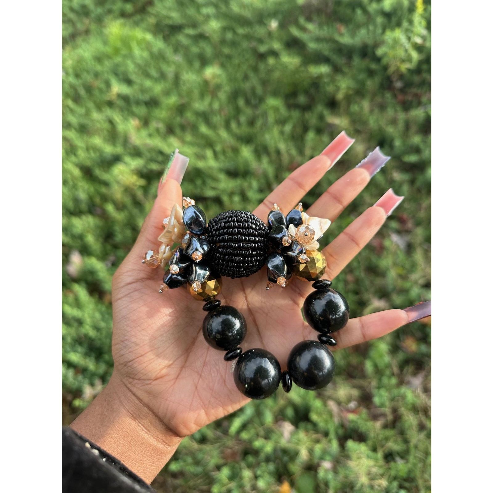 Other xl chunky african beaded bracelet Size ONE SIZE - 5 Thumbnail