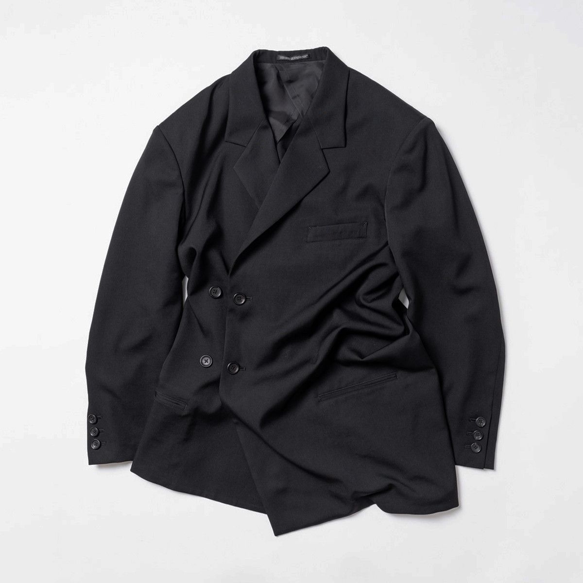 Yohji Yamamoto Yohji Yamamoto Pour Homme W/GABARDINE DRAPING JACKET BLAZER Size US M / EU 48-50 / 2 - 1 Thumbnail