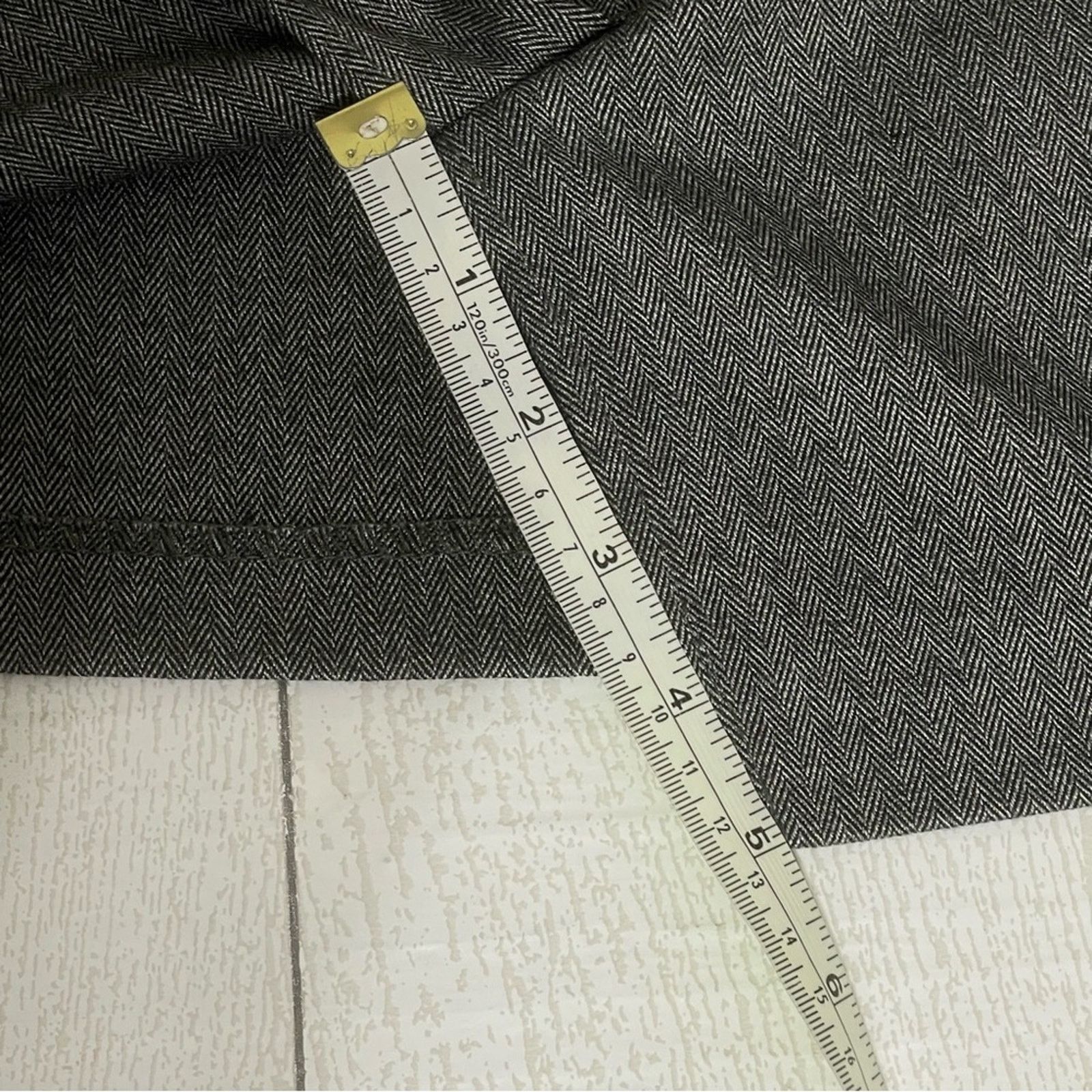Other Z Cavaricci Gray Mini Skirt Black Lace Panels Size 14 Size 36" / US 14 / IT 50 - 8 Thumbnail