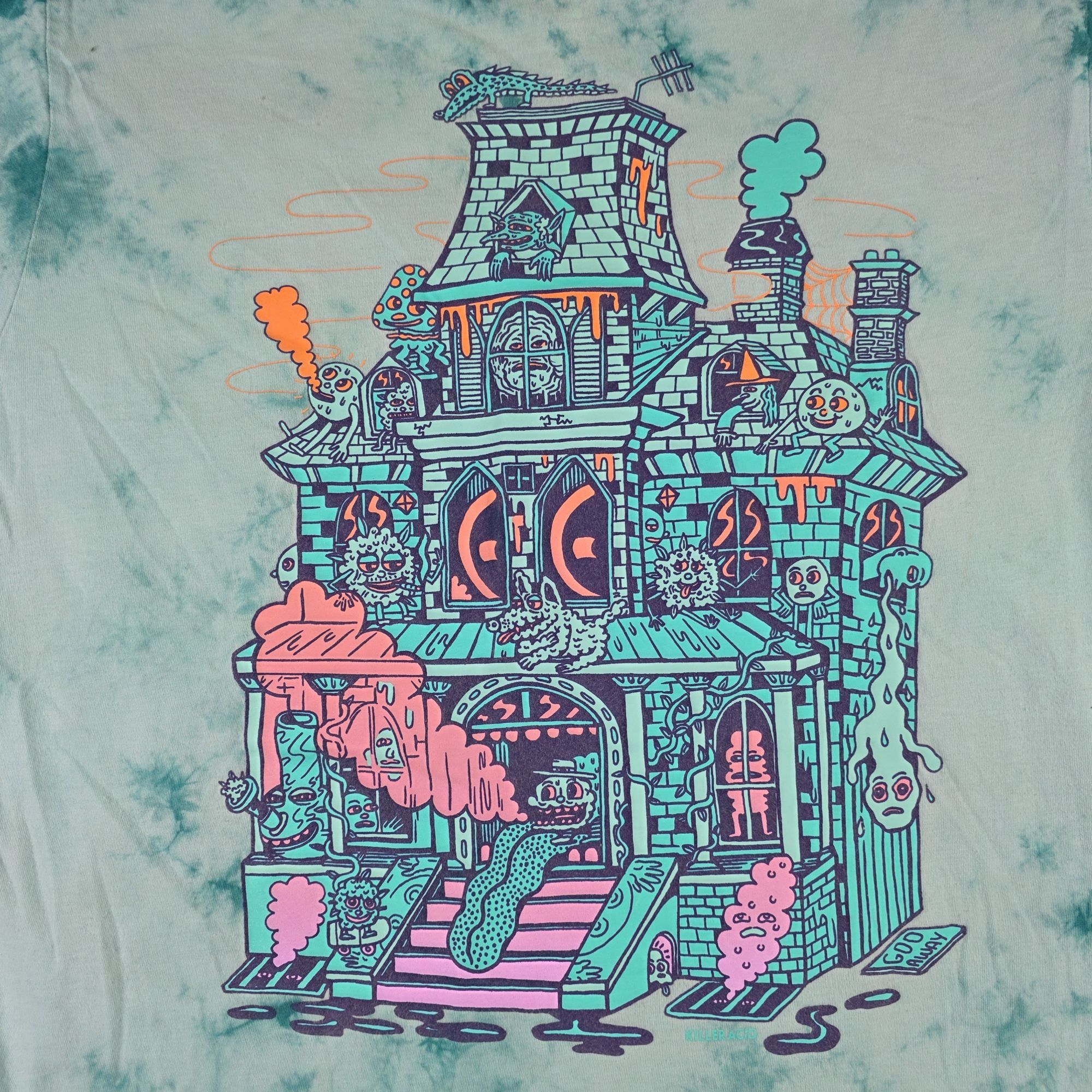 Killer Acid Killer Acid Limited Edition Large Spookhouse T Shirt Tie Dye Size US L / EU 52-54 / 3 - 2 Thumbnail