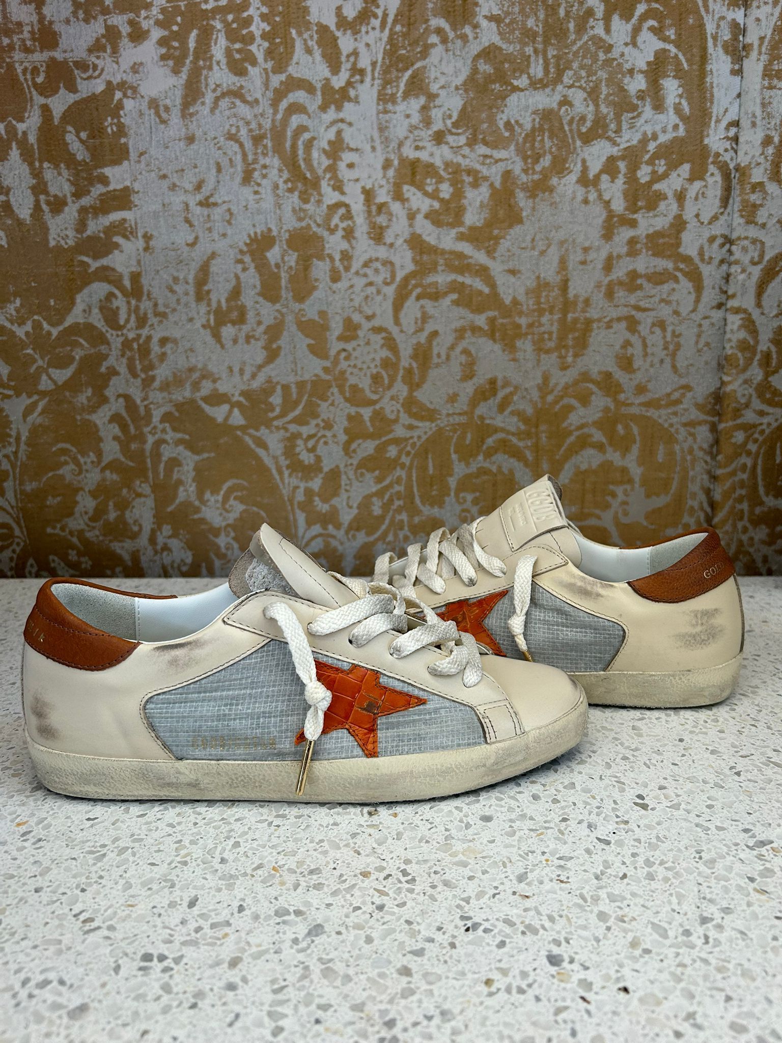 Golden Goose o1bcso1str0725 Super-Star Leather Sneakers in Multicolor Size US 7 / IT 37 - 1 Preview