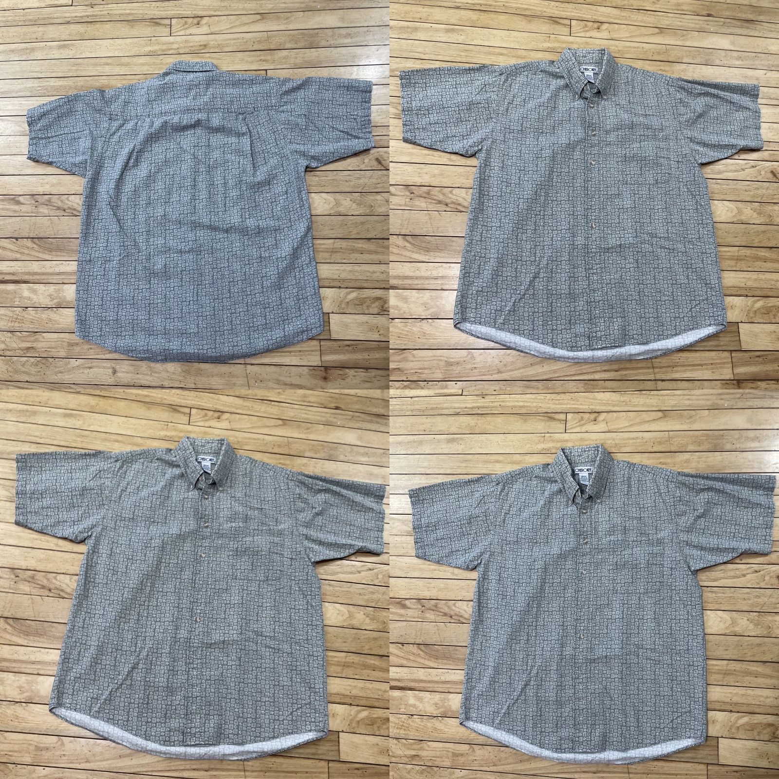 Cherokee VINTAGE Cherokee Button-Up Shirt Men M Gray Western Geometric Floral Retro Grandpa Shirt Size US M / EU 48-50 / 2 - 10 Thumbnail