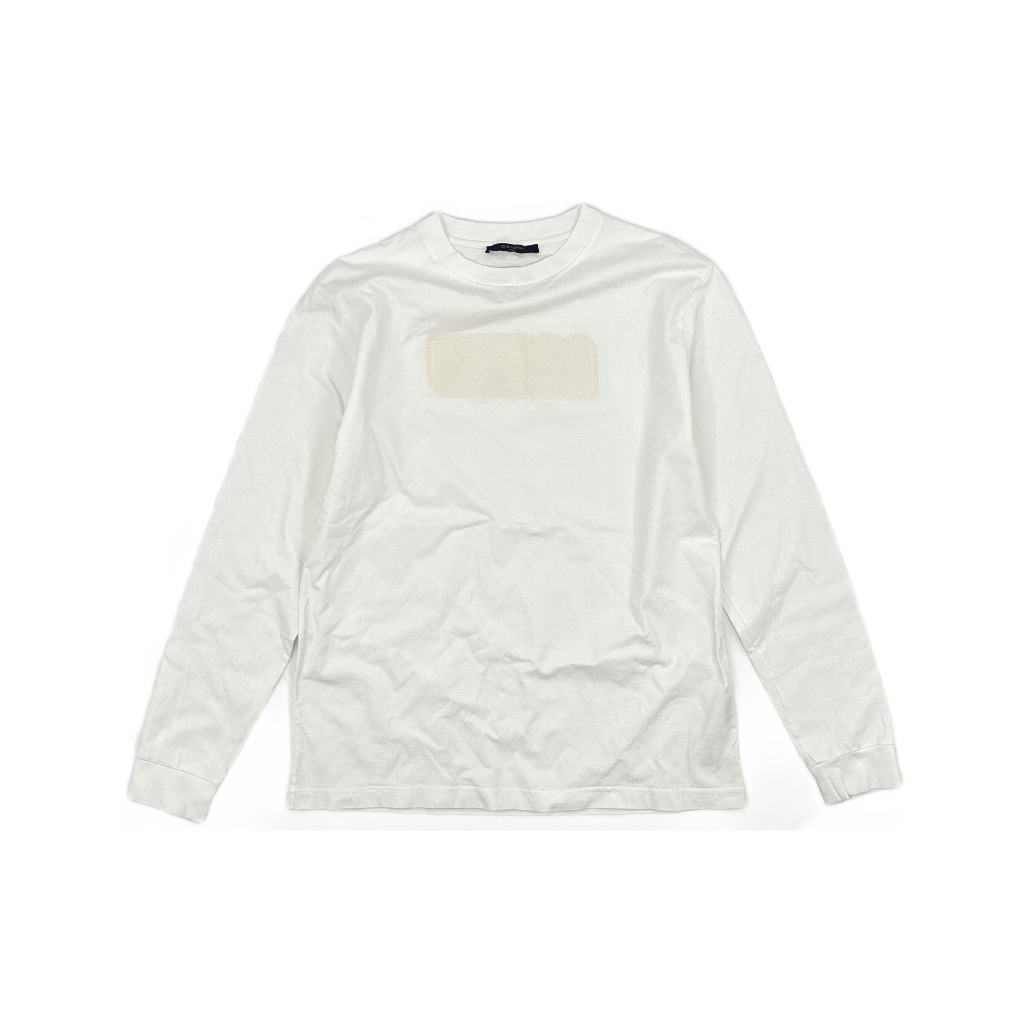 Louis Vuitton Louis Vuitton White Long Sleeve T-Shirt Size M Size US M / EU 48-50 / 2 - 1 Thumbnail