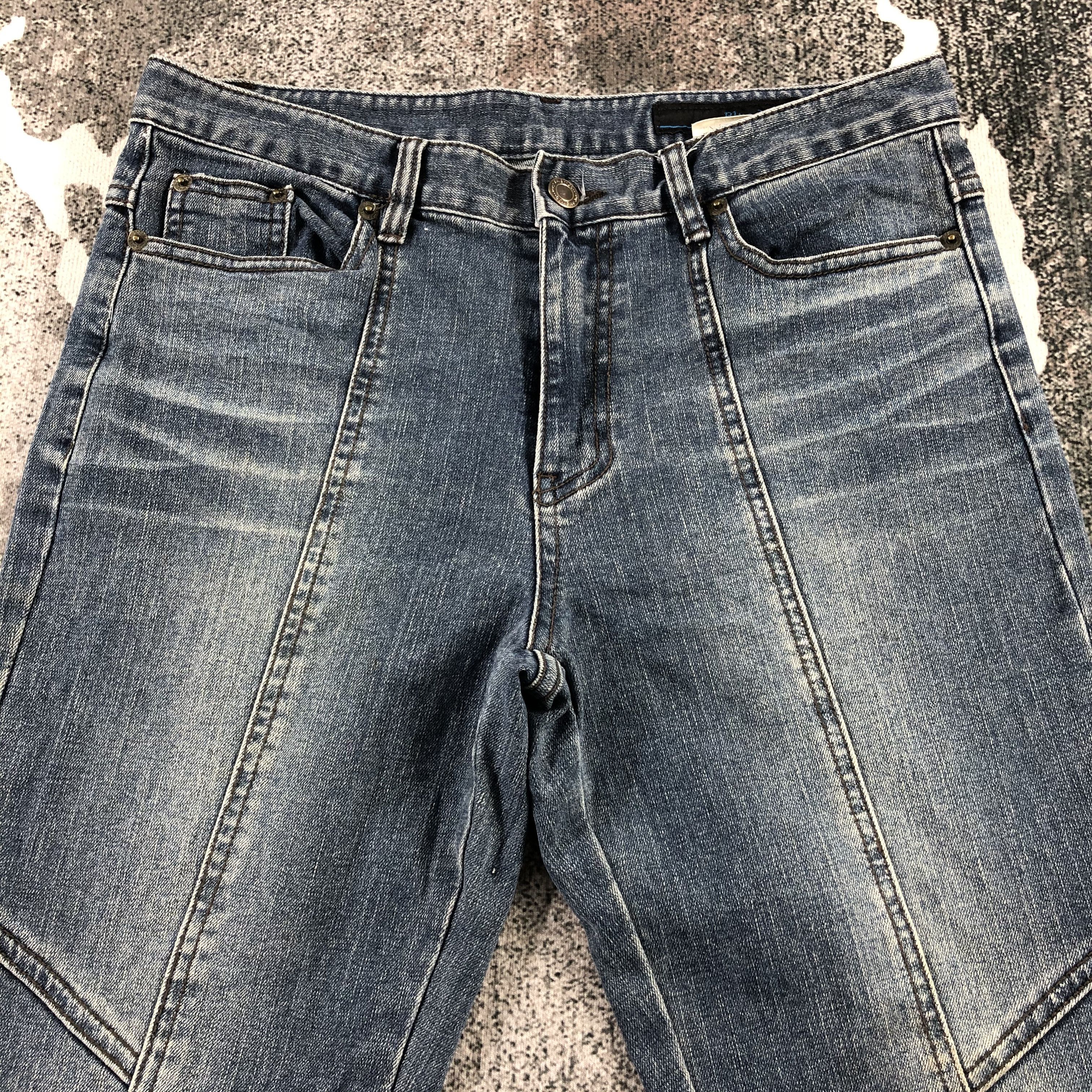 Japanese Brand Blue Jam Jeans Blue Patchwork Flare Denim KJ1325 Size US 30 / EU 46 - 3 Thumbnail