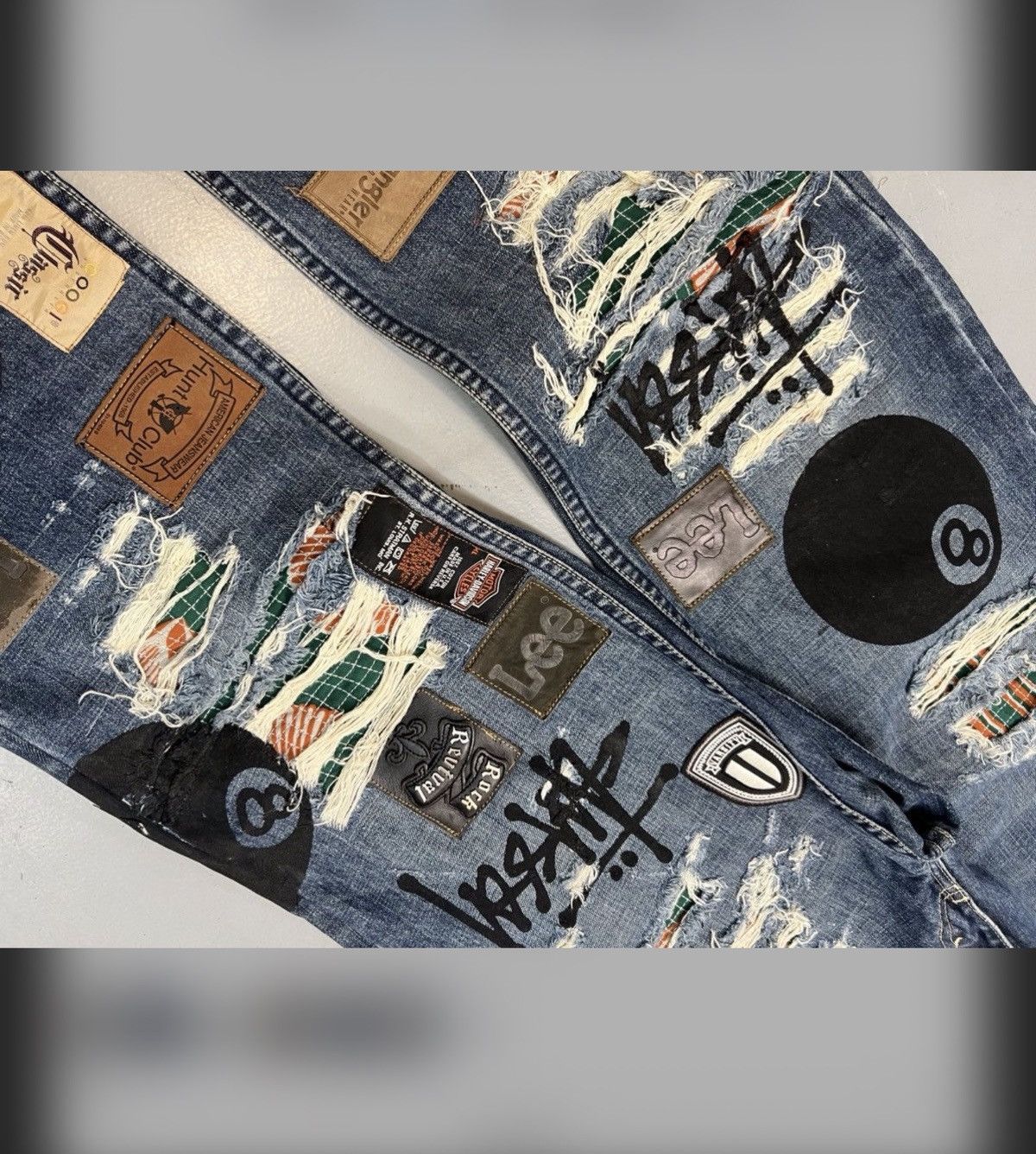 Levi's Vintage levis custome made stussy printed patched denim Size US 28 / EU 44 - 7 Thumbnail
