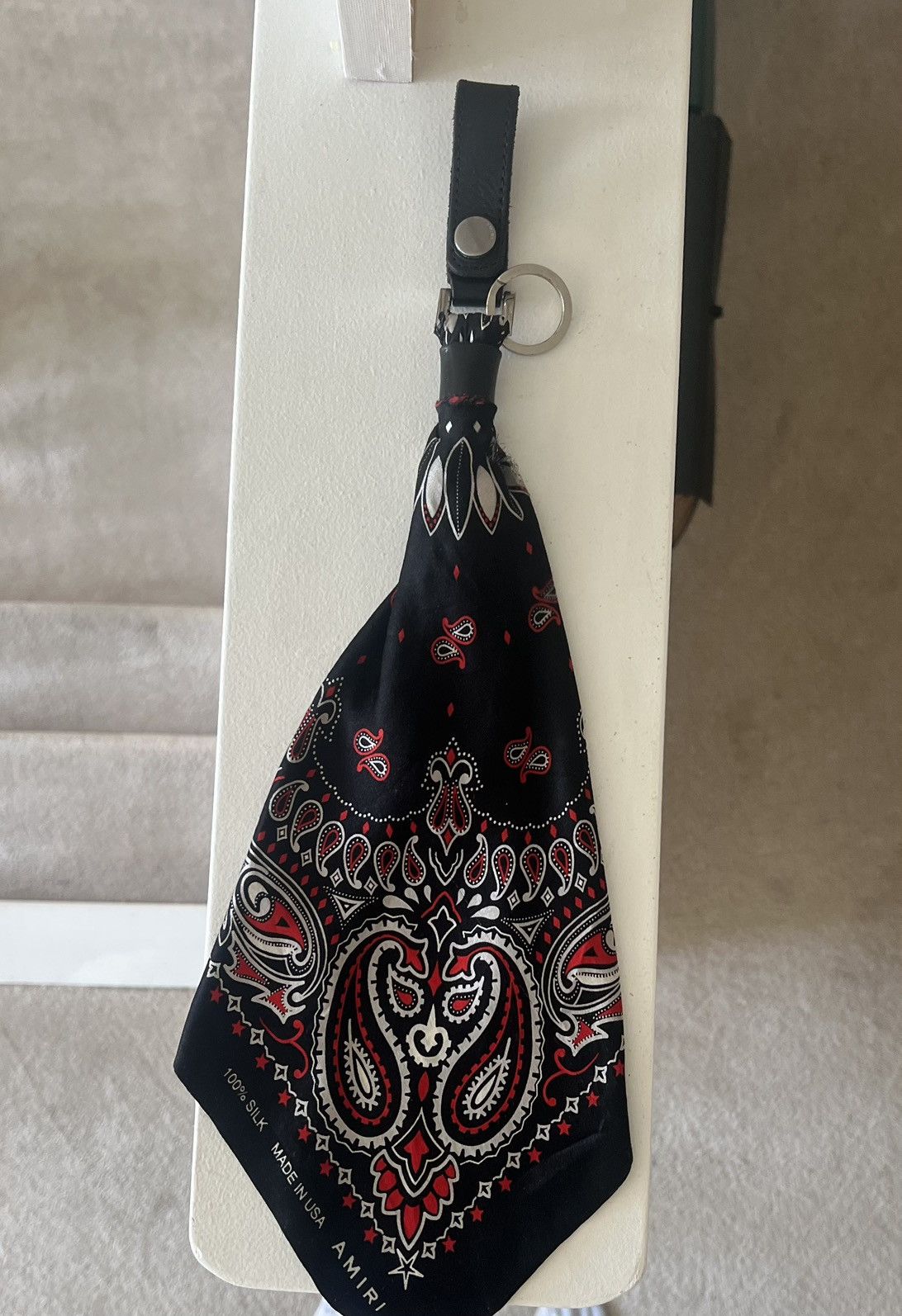 Amiri AMIRI BANDANA PAISLEY KEYCHAIN BELT SNAP! | Grailed