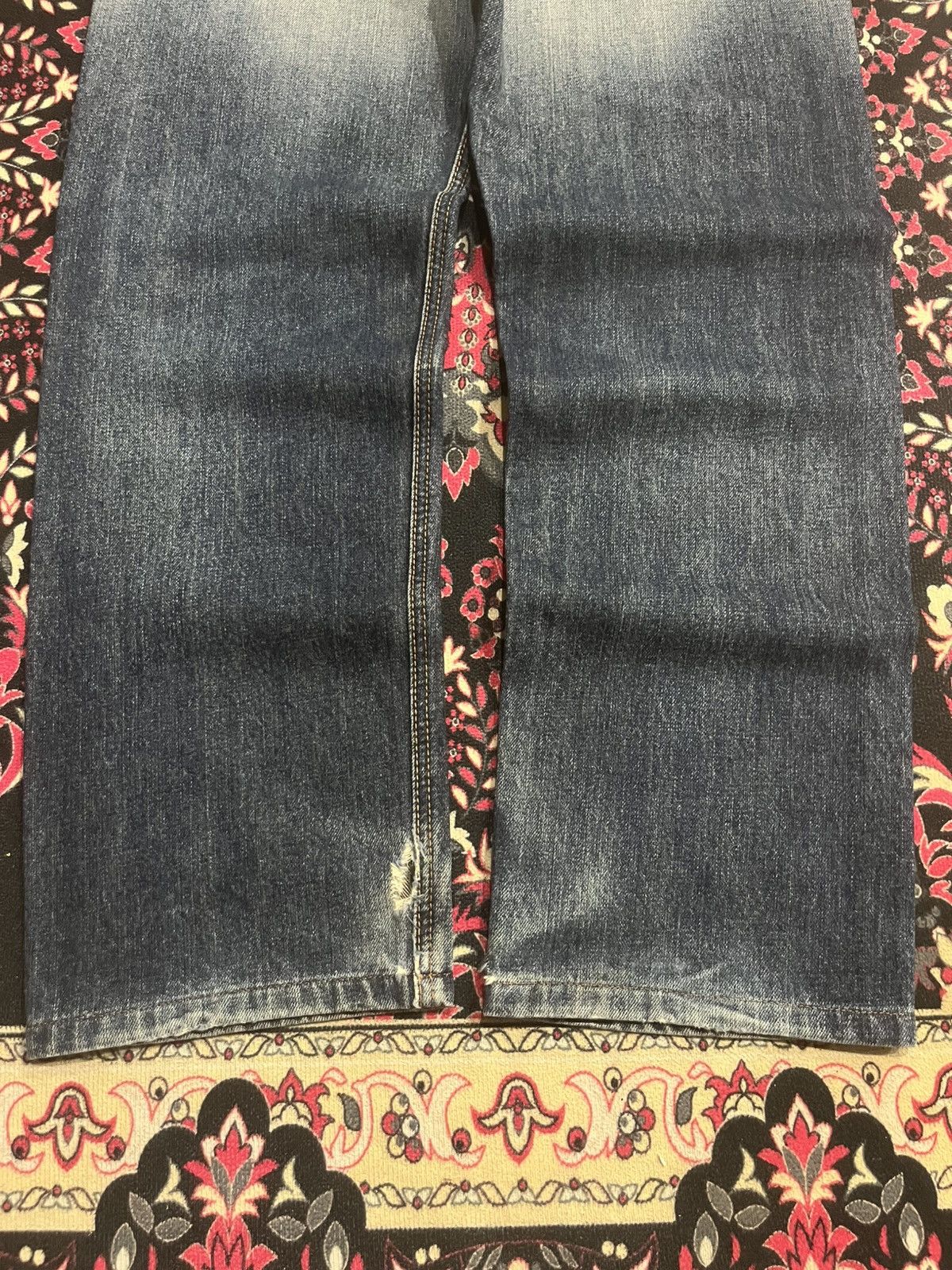 Edwin Vintage Edwin Exclusive Vintage Blue Washed Distressed Jeans Size US 32 / EU 48 - 11 Thumbnail