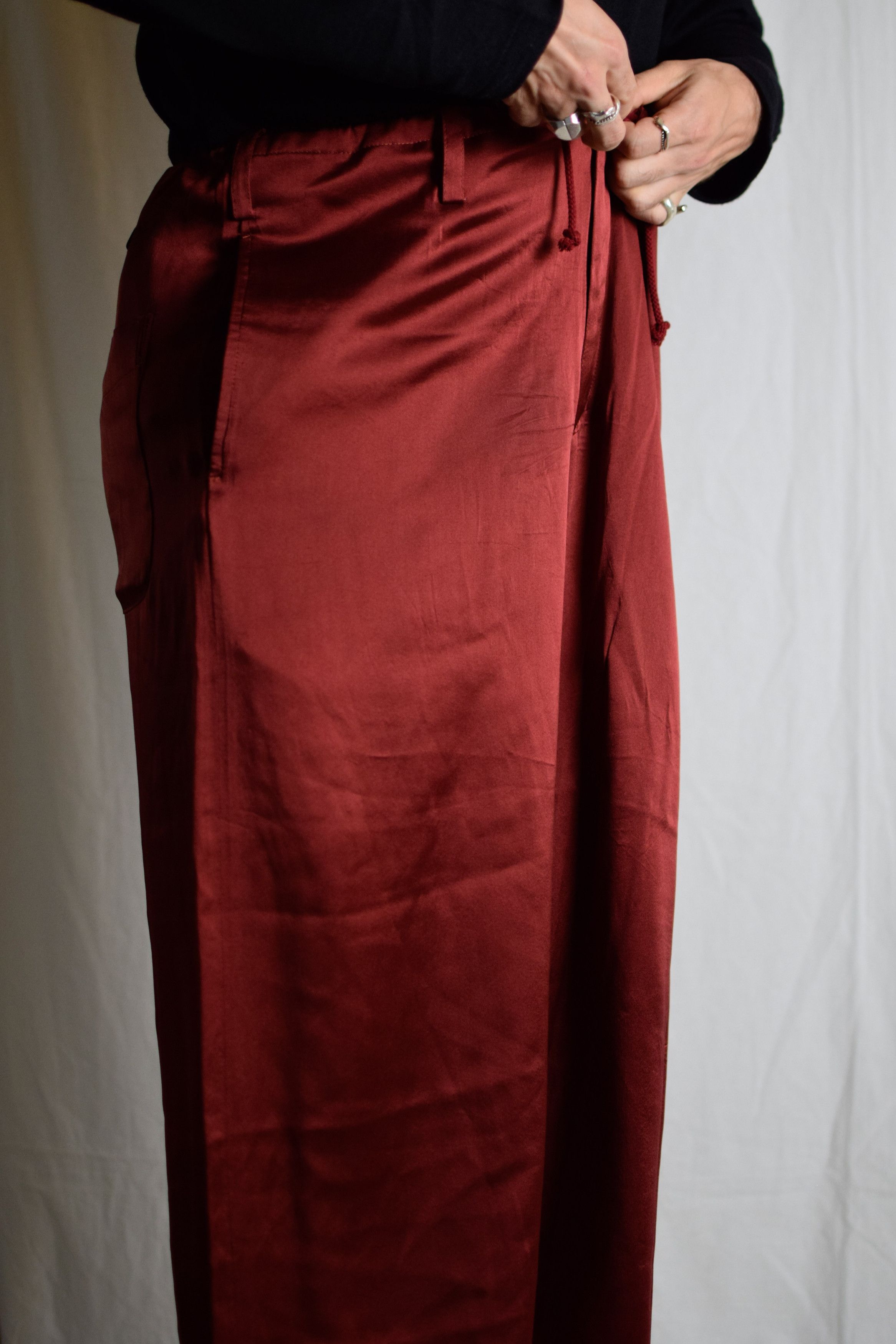 Yohji Yamamoto YYPH AW12 Red Silk Pants - HD-P29-406 Size US 34 / EU 50 - 8 Thumbnail