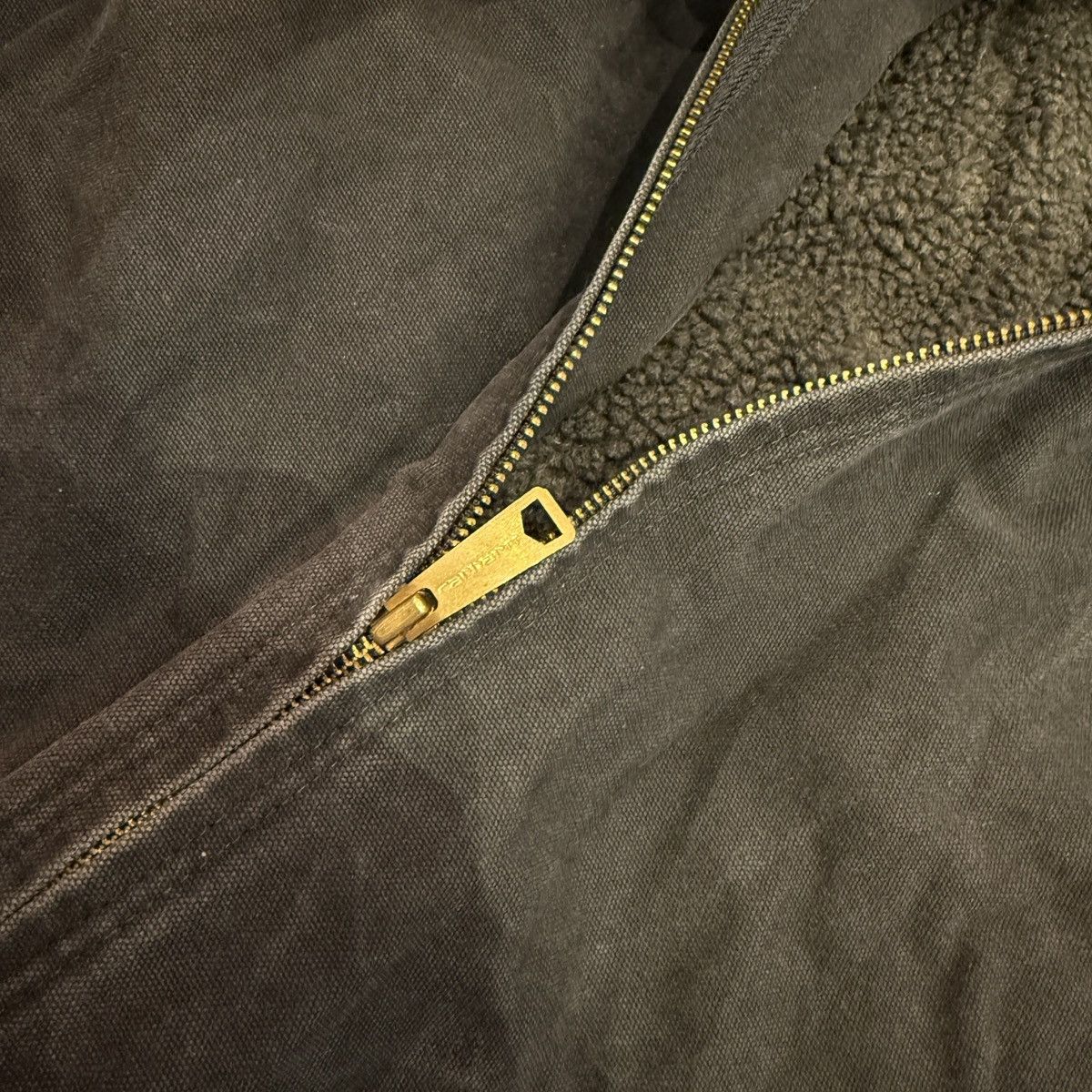 Carhartt Carhartt Balck Duck Canvas Sherpa Lined Jacket - XXL Size US XXL / EU 58 / 5 - 5 Thumbnail