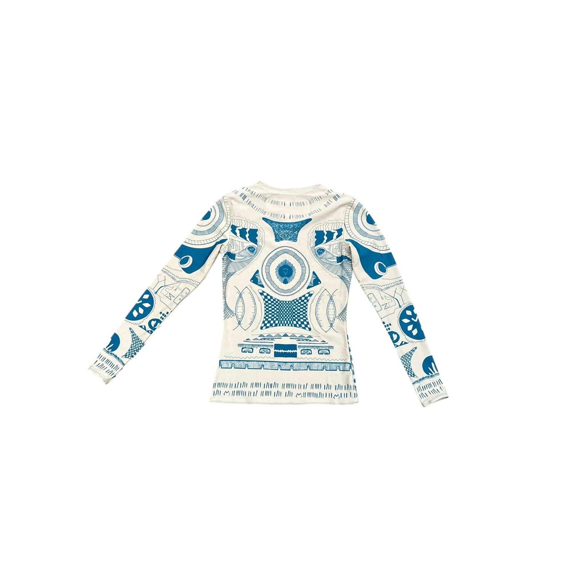 Maison Margiela Tattoo Print Longsleeve Top Size XS / US 0-2 / IT 36-38 - 2 Thumbnail
