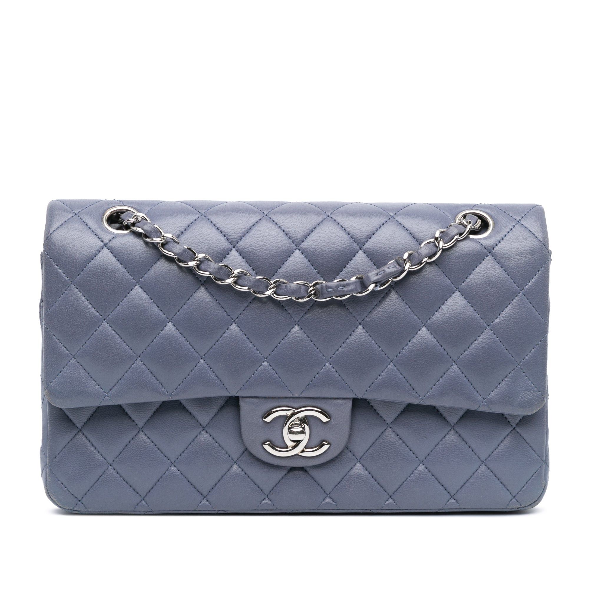 Chanel Chanel Medium Classic Lambskin Double Flap Purple Size ONE SIZE - 1 Thumbnail