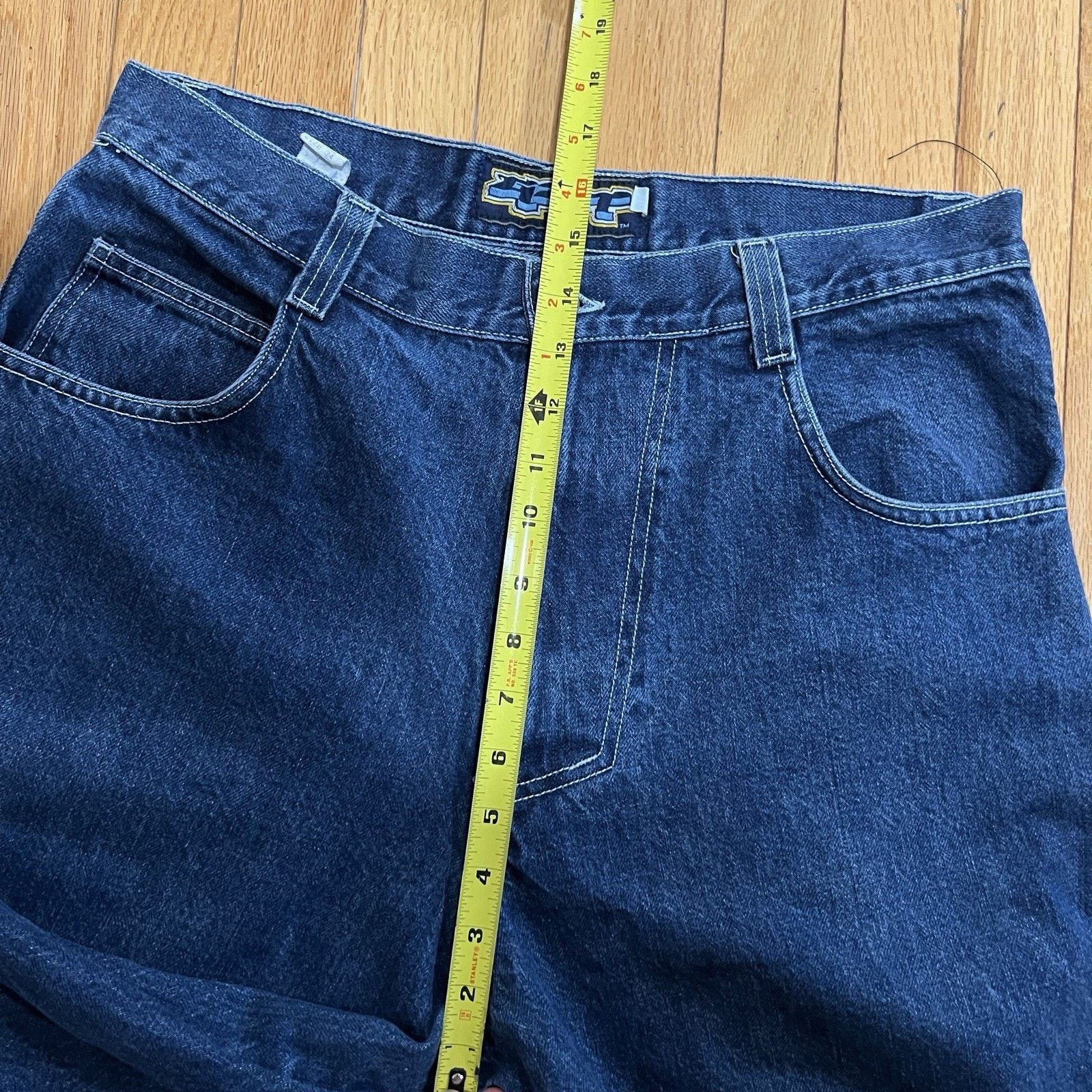 JNCO 90s USA made Vintage GAT Flare Baggy Denim Pants Rave Y2K Size US 34 / EU 50 - 22 Thumbnail