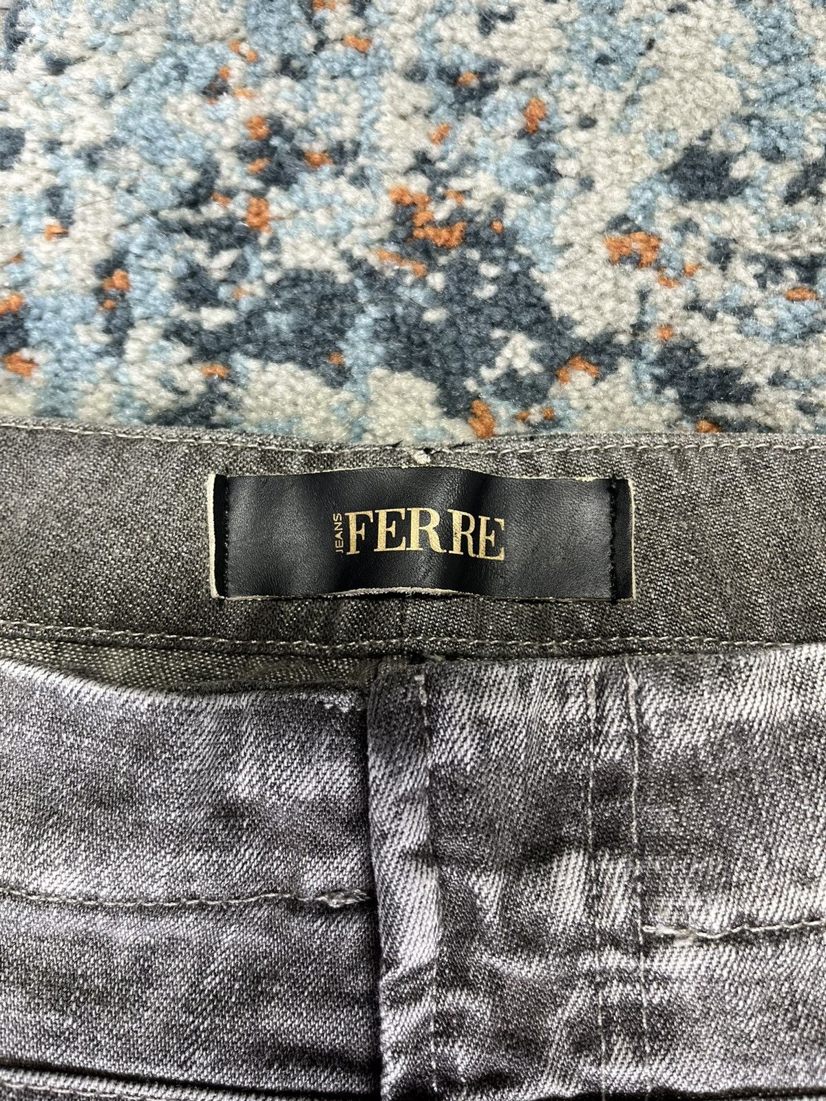 Designer × Ferre × Vintage Vintage 90s Ferre Jeans crazy cargo denim pants with zippers Size US 38 / EU 54 - 19 Thumbnail