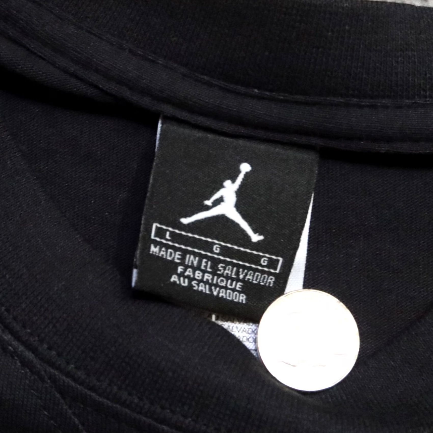 Nike Vintage Nike Air Jordan 1 Shoulder Lace Shirt L Black Mens Size US L / EU 52-54 / 3 - 6 Thumbnail