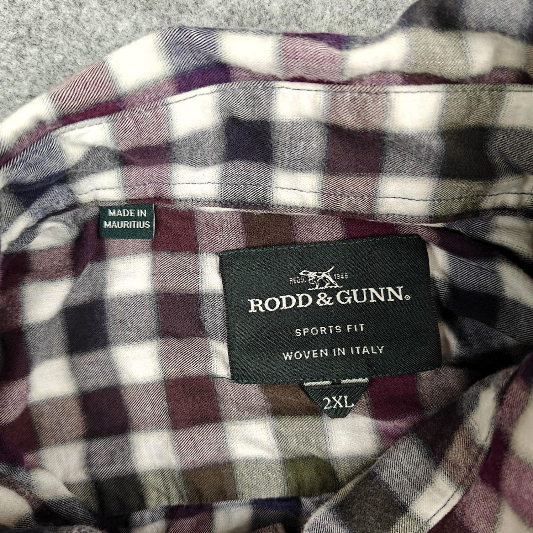 Rodd & Gunn Rodd & Gunn Shirt Mens 2XL Multicolor Plaid Long Sleeve Button Up Slim Fit Size US XXL / EU 58 / 5 - 2 Thumbnail