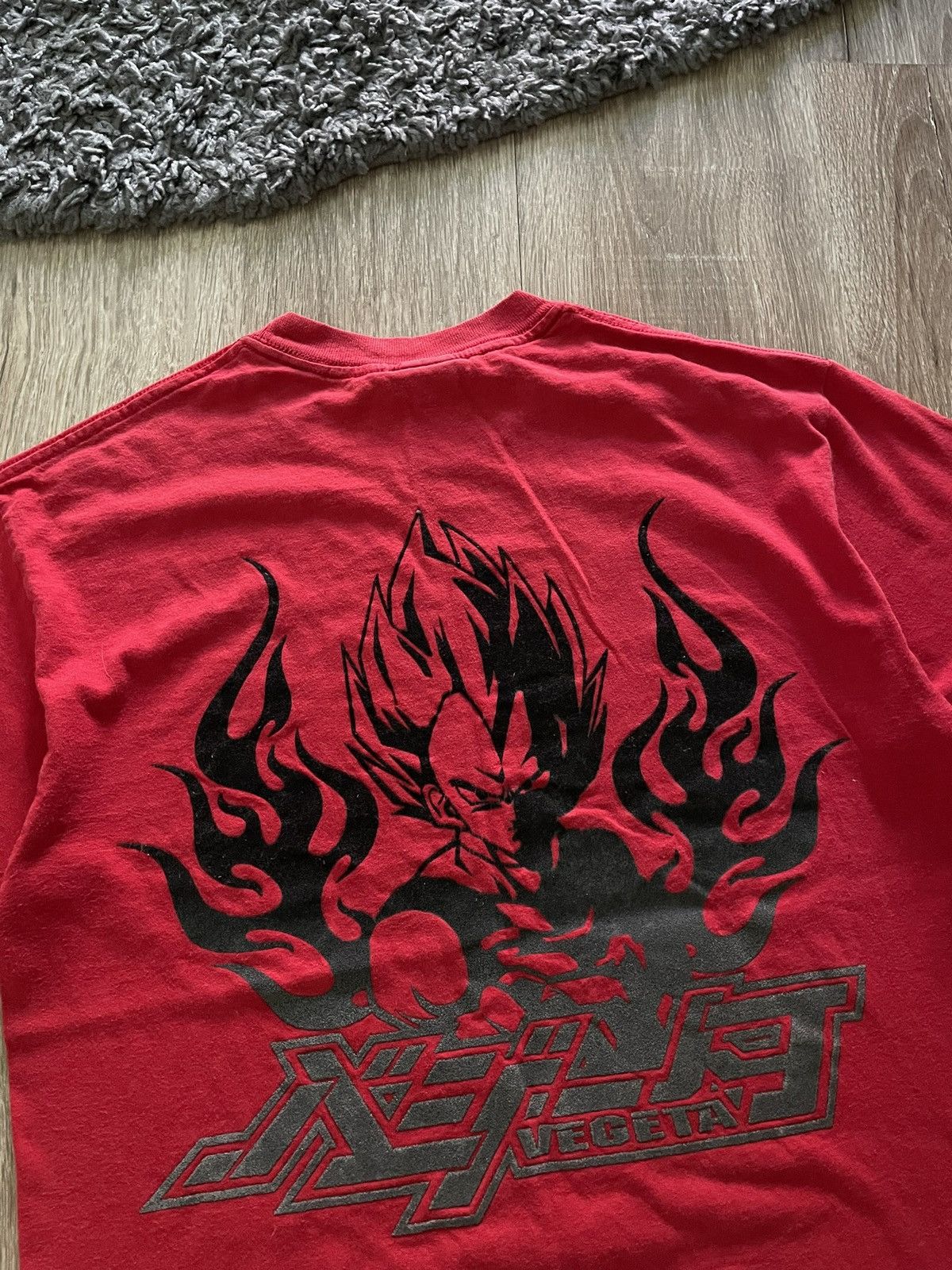 Anime × Vintage Vintage 2001 Dragon Ball Z Vegeta Flame Anime T Shirt Rare Size US M / EU 48-50 / 2 - 4 Thumbnail