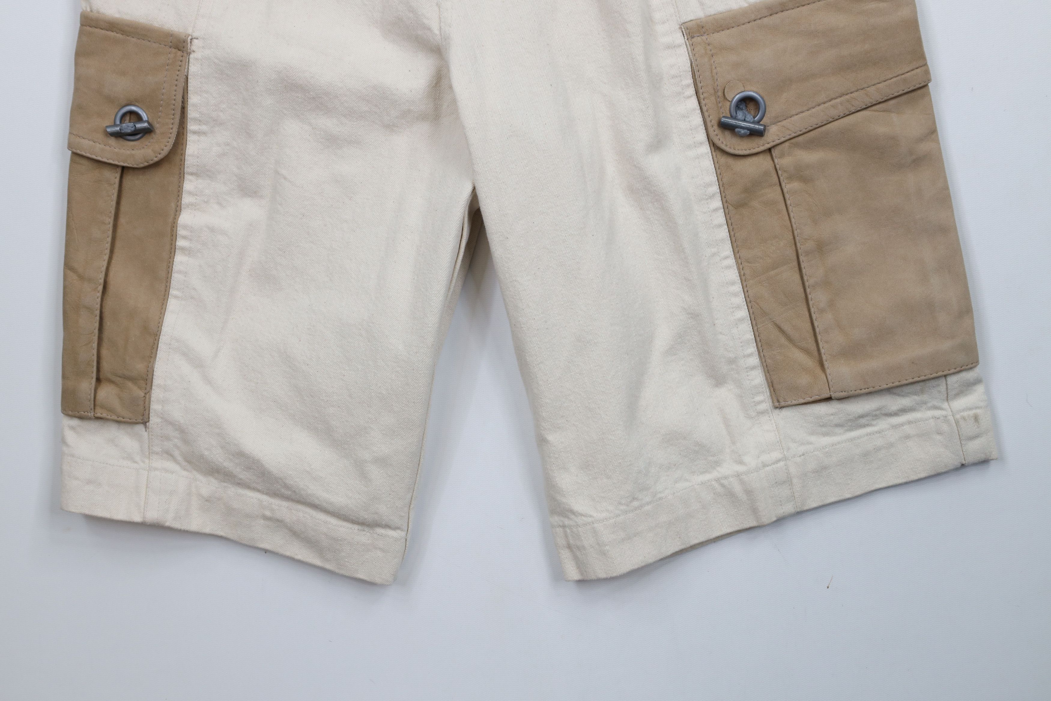 Vintage Deadstock Vintage 90s Streetwear Skateboard Leather Shorts Size US 31 - 4 Thumbnail