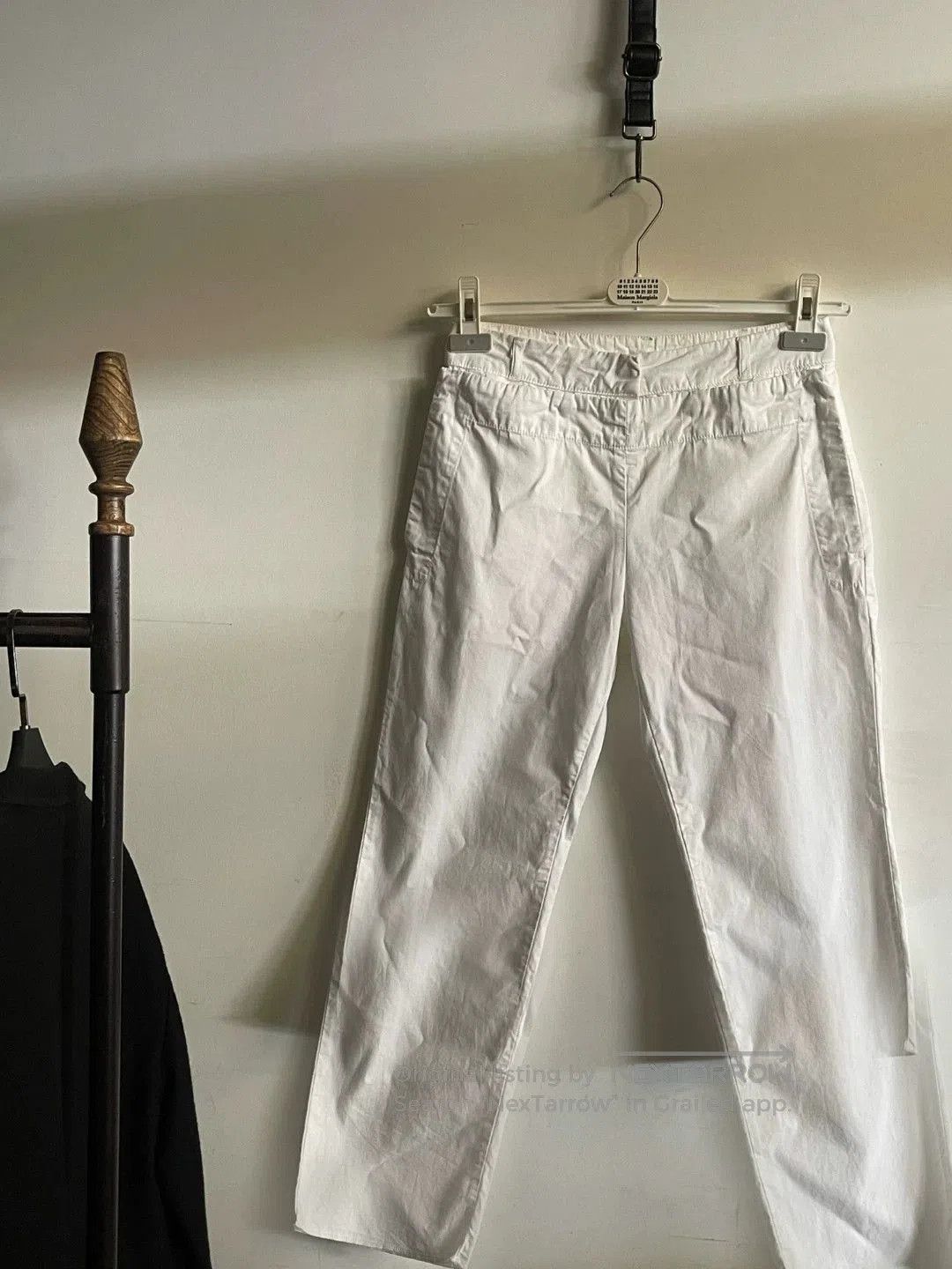 MM6 Martin Margiela White Cotton Trousers. Size US 30 / EU 46 - 3 Thumbnail