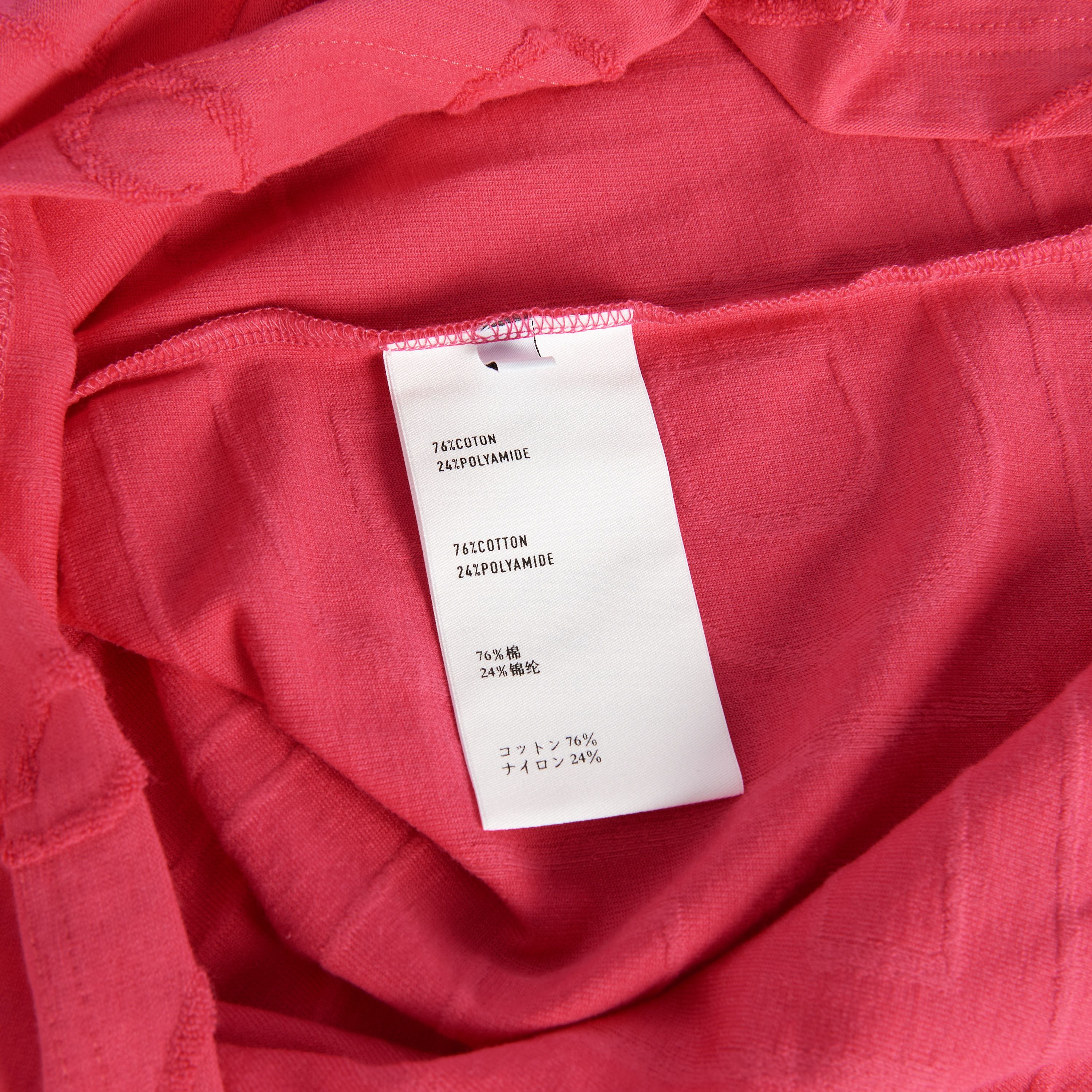 Berluti Iconic Scritto Tshirt In Pink Cotton Terry Size US S / EU 44-46 / 1 - 10 Thumbnail