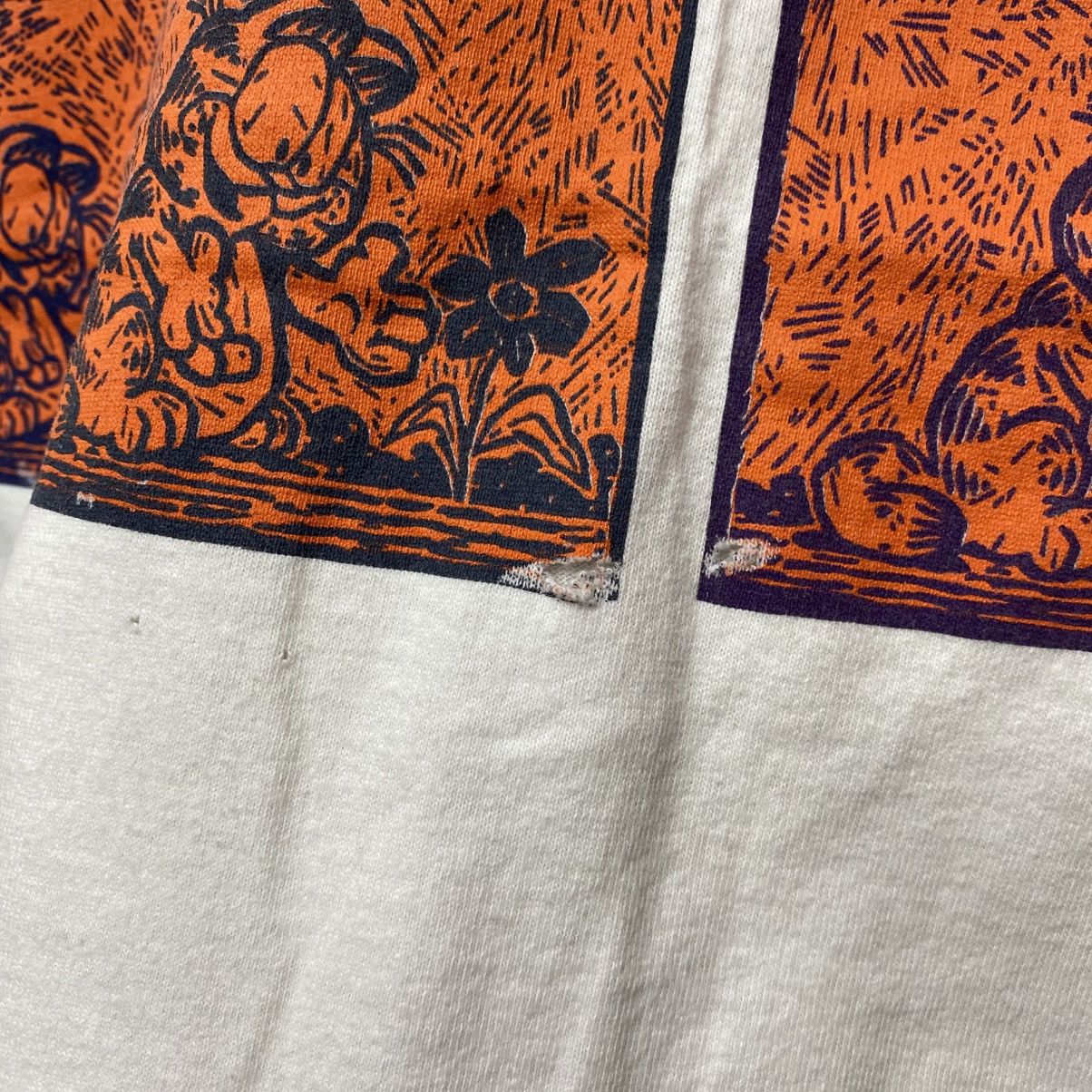 Vintage Vintage 90s Garfield VAN GARFIELD Van Gogh Style Tee Size US M / EU 48-50 / 2 - 5 Thumbnail