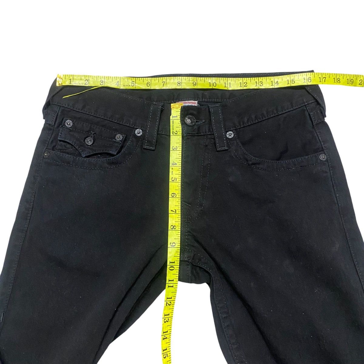 True Religion True Religion Black Denim Jeans Ricky Size US 31 - 18 Thumbnail