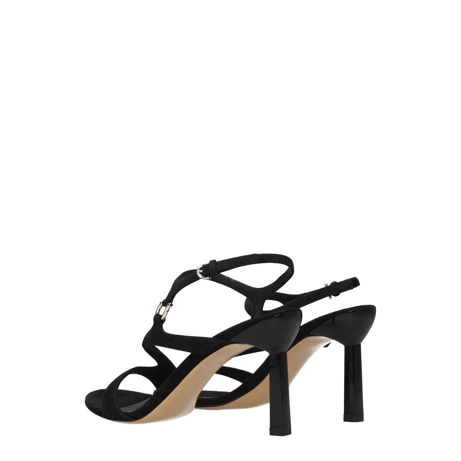 Salvatore Ferragamo ob1o1e1224 Suede Sandals in Black Size US 10 / IT 40 - 4 Thumbnail