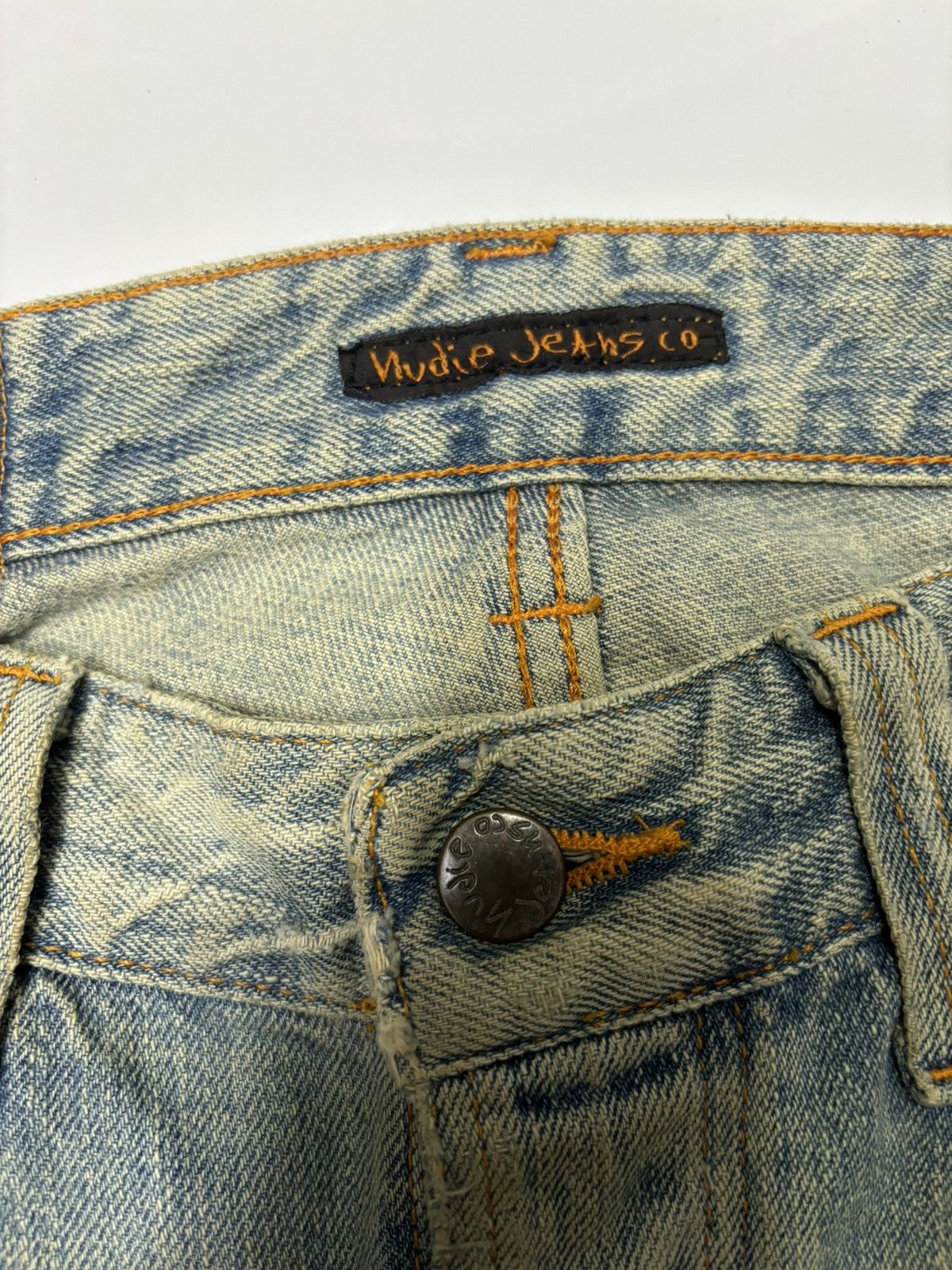 Nudie Jeans NUDIE JEANS BOOTCUT OLA JAPAN USED RUSTY DISTRESS DENIM Size US 32 / EU 48 - 7 Thumbnail