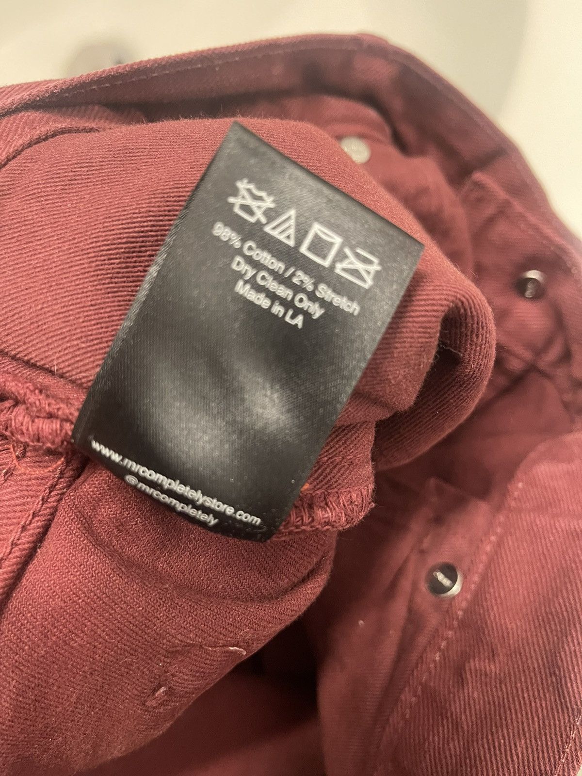 Mr. Completely Slim Burgundy Mr. Completely Denim Size US 38 / EU 54 - 6 Thumbnail