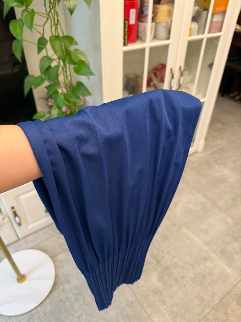 Issey Miyake Issey Miyake size:2 Blue pleated trousers Size 31" - 6 Thumbnail