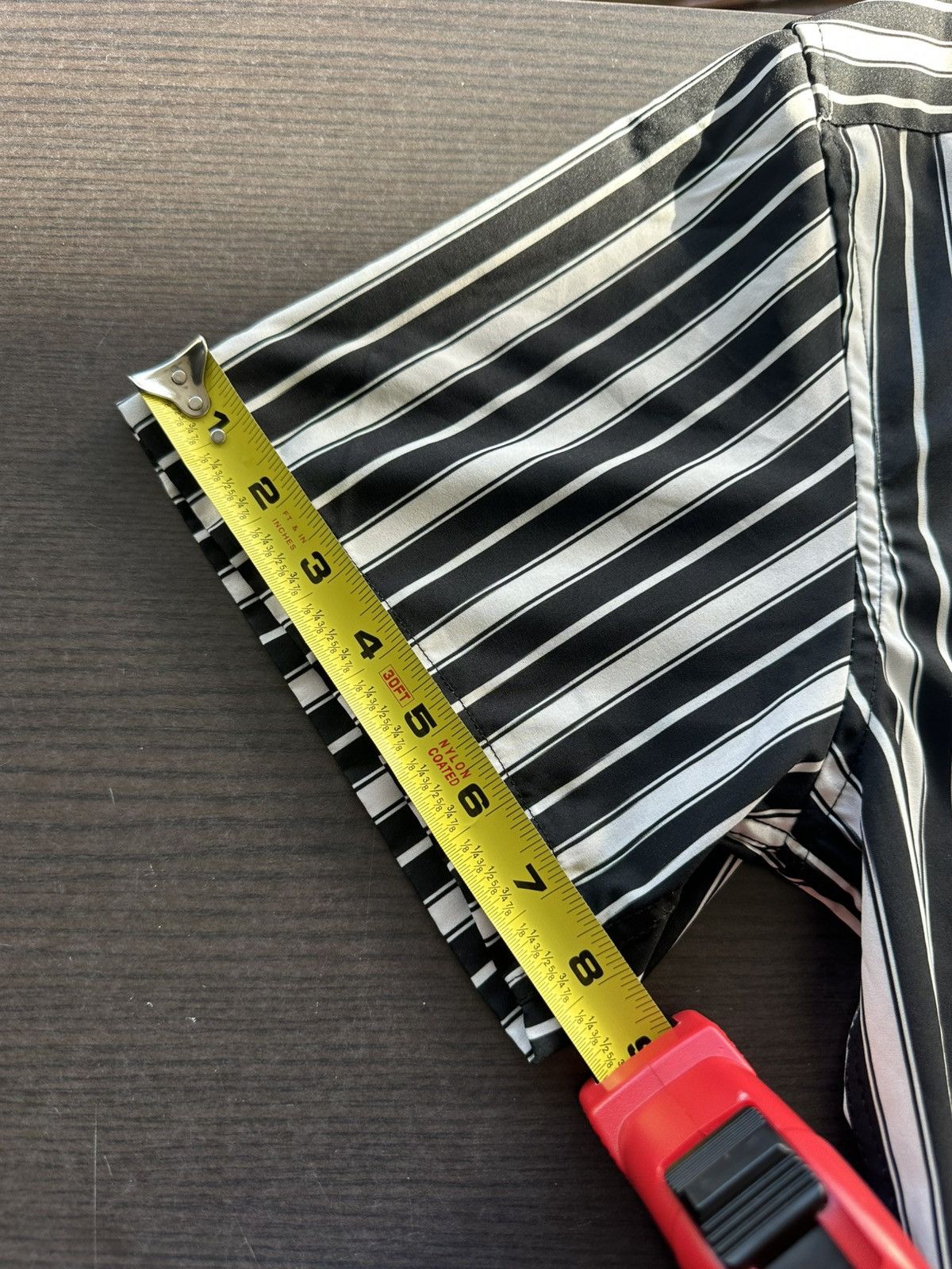 Other Black and White Striped Button Up Short Sleeve Shirt Mens Size US M / EU 48-50 / 2 - 6 Thumbnail