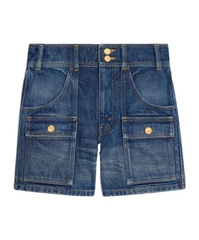Celine os11x0526 Denim Short in Blue Size 28" / US 6 / IT 42 - 1 Thumbnail