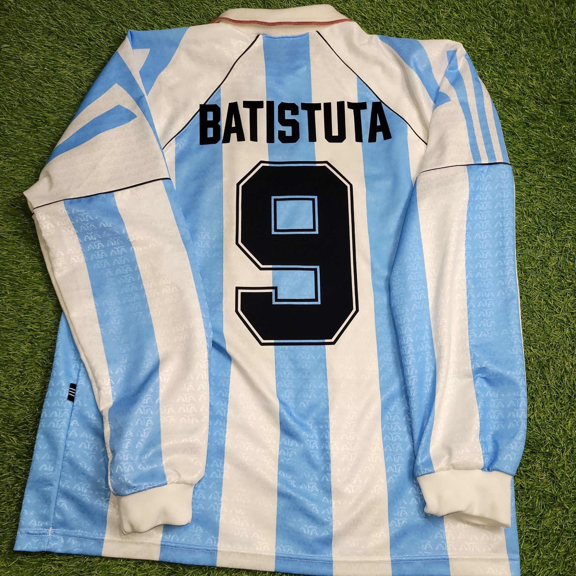 Adidas Batistuta Argentina 1996 1997 COPA AMERICA Soccer Jersey L Size US L / EU 52-54 / 3 - 2 Thumbnail