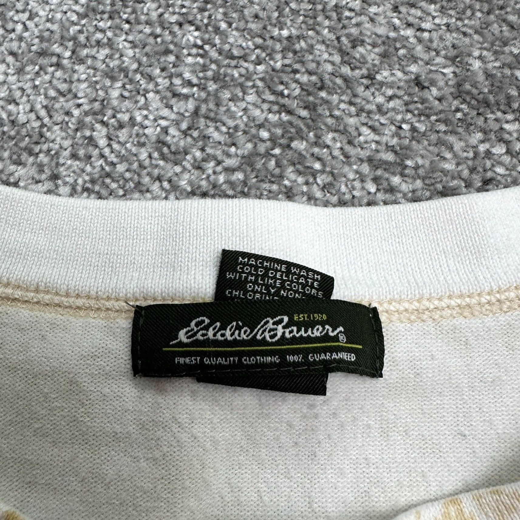 Eddie Bauer EDDIE BAUER Cardigan Sweater Women 2XL Yellow White Floral Button Down Casual Outdoor Size XXL / US 16-18 / IT 52-54 - 4 Thumbnail