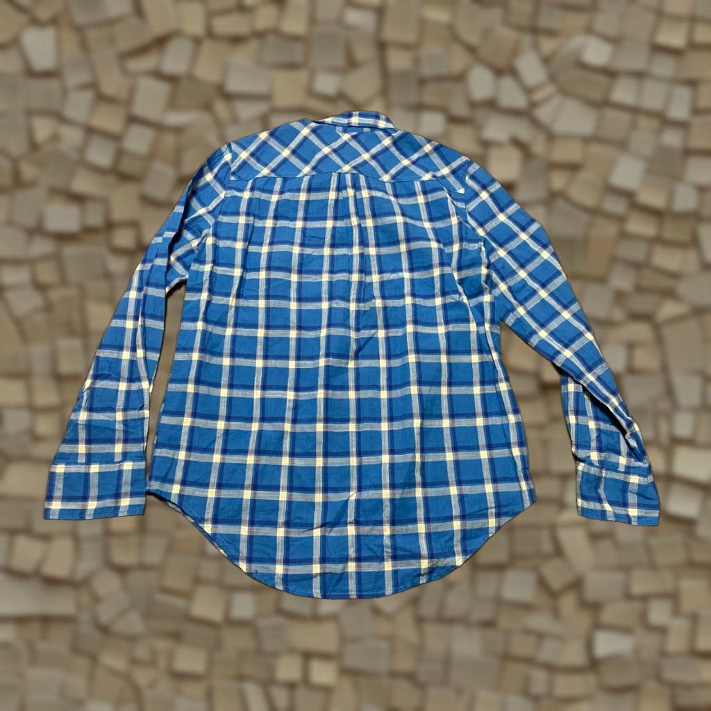 J.Crew J.CREW Shirt, Women's XS, Plaid, Button-Up, Long Sleeve, Blue, Casual, Regular, FALL SPRING SUMMER, Womens, Button-Up, Vintage: No Size XS / US 0-2 / IT 36-38 - 1 Thumbnail