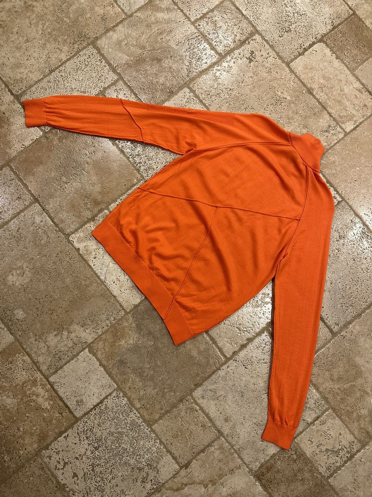 A-COLD-WALL* A-Cold-Wall Zip Up Orange Turtleneck Cardigan Sweater Size US L / EU 52-54 / 3 - 9 Thumbnail