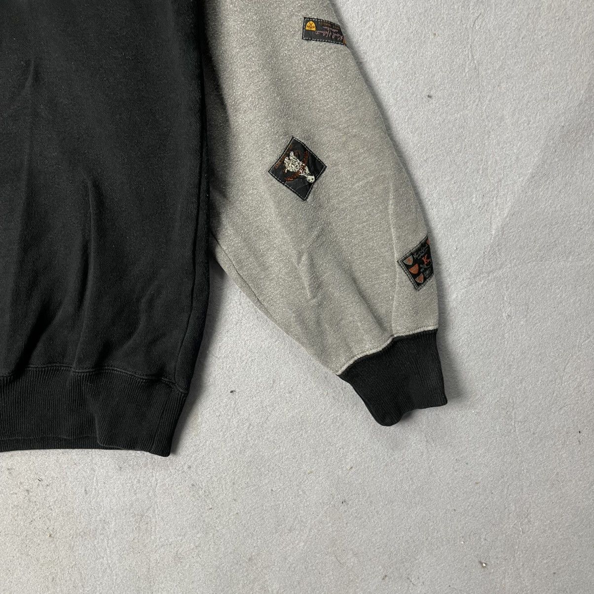 Karl Helmut Karl Helmut Collection Patchwork Sleeve Crewneck Sweatshirt Size US L / EU 52-54 / 3 - 4 Thumbnail