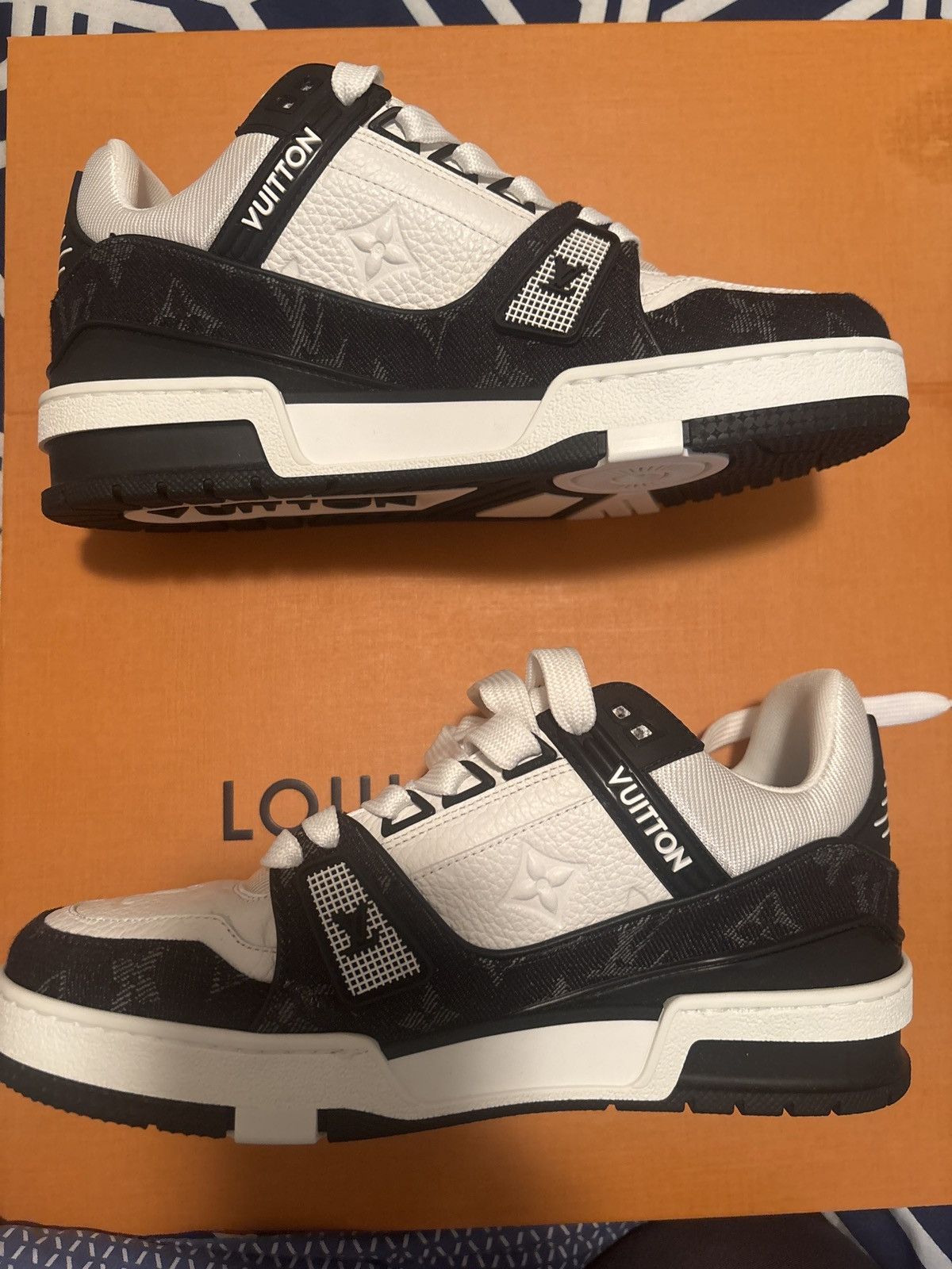 Louis Vuitton LV Trainer Monogram Denim Sneakers Size US 7.5 / IT 37.5 - 1 Thumbnail